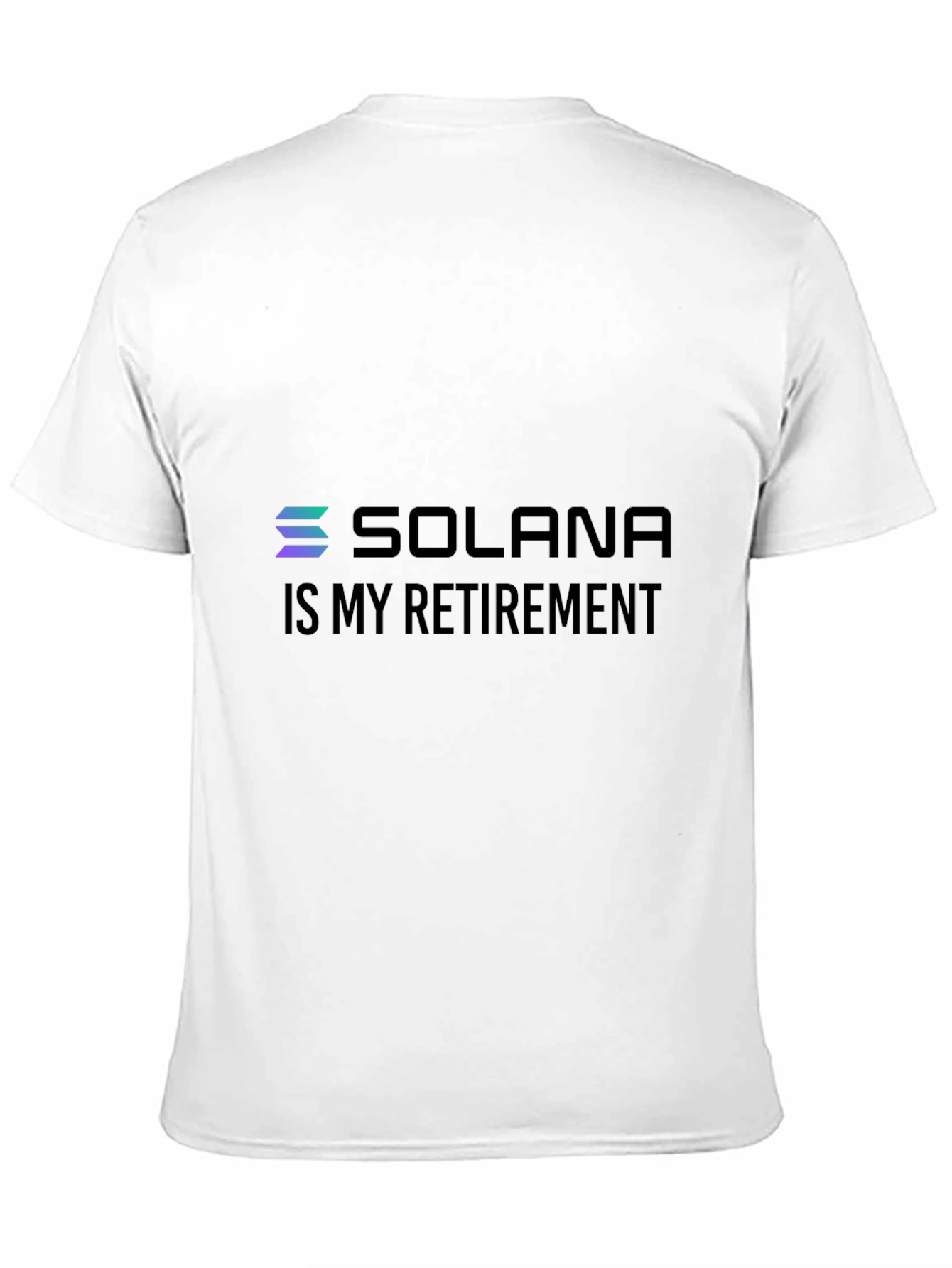 Solana Crypto T-Shirt - Is My Retirement Black Tee