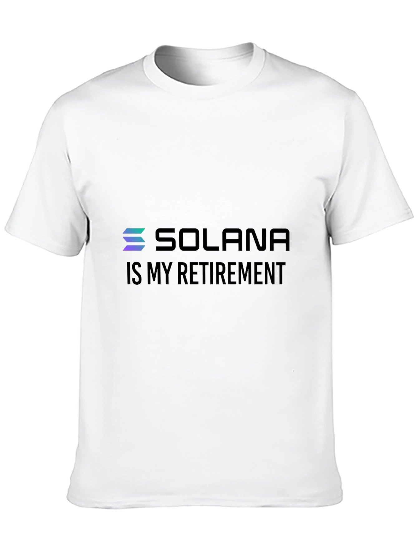 Solana Crypto T-Shirt - Is My Retirement Black Tee