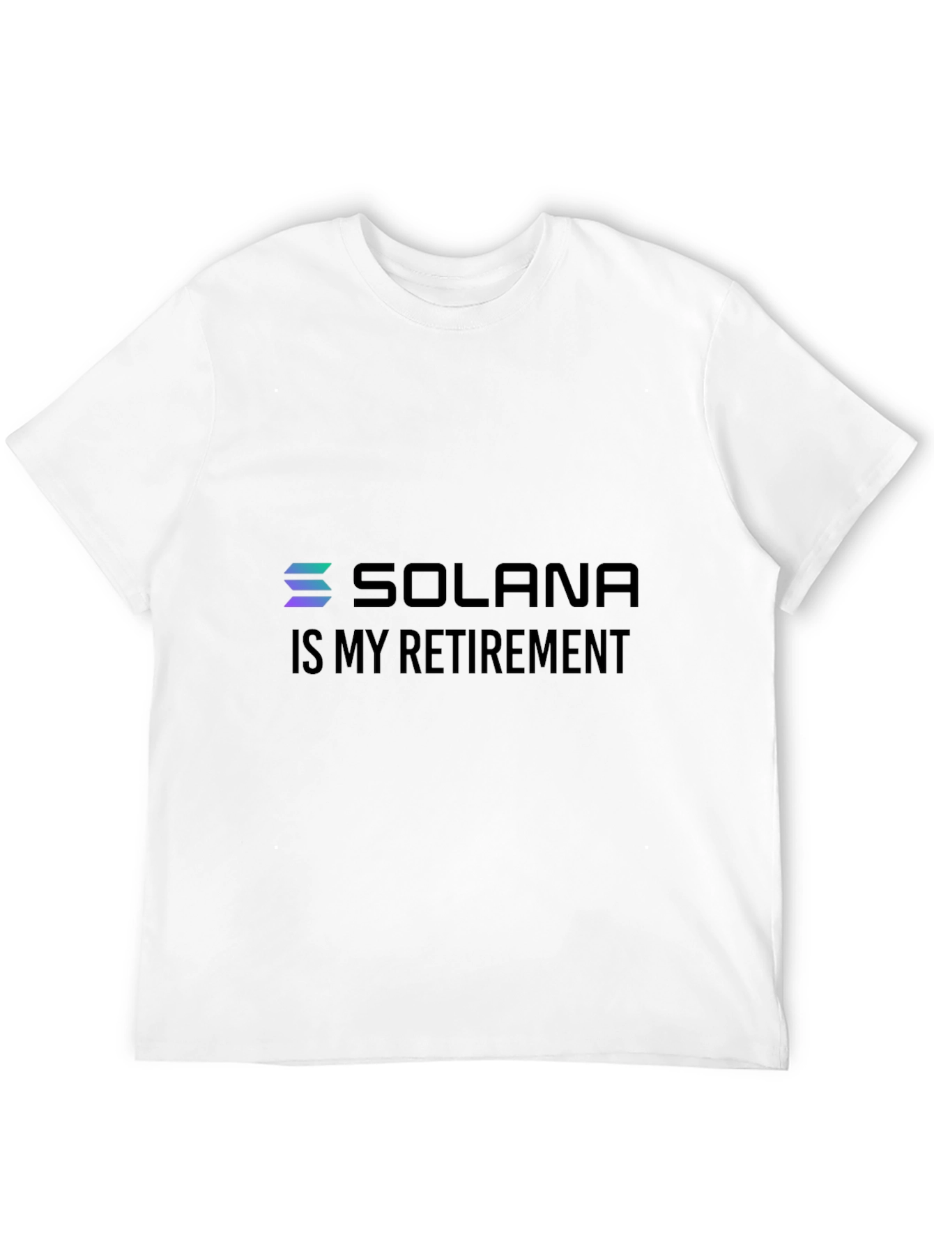 Solana Crypto T-Shirt - Is My Retirement Black Tee
