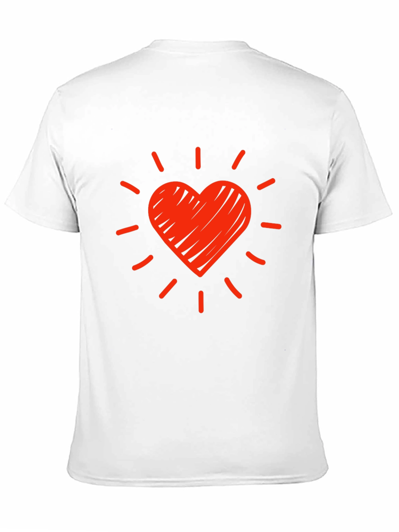 Heart Burst Graphic Tee - Trendy Black T-Shirt