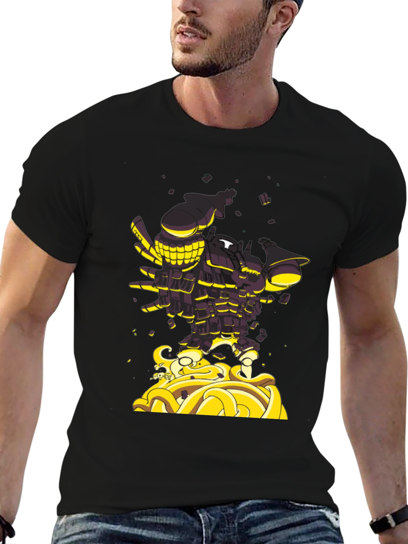 Unique Graphic Black T-Shirt