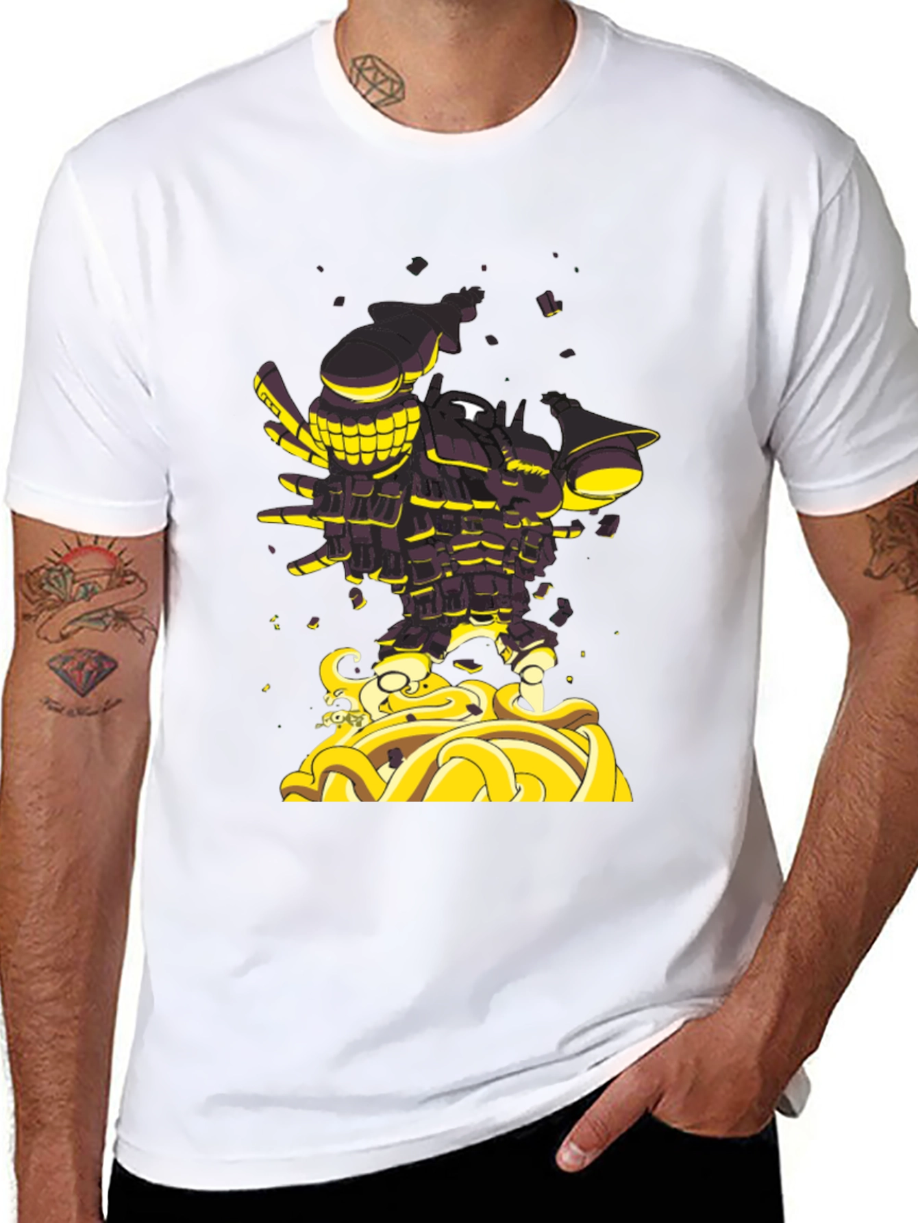 Unique Graphic Black T-Shirt