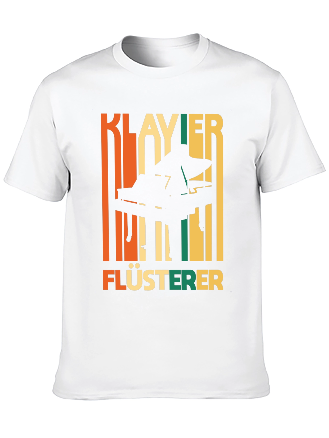 Klavier Flusterer Piano T-Shirt - Retro Style Musician Tee