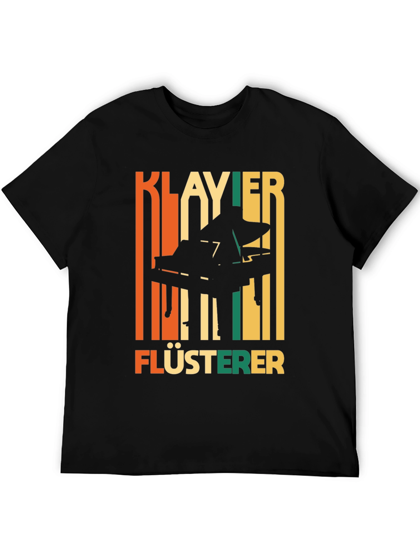Klavier Flusterer Piano T-Shirt - Retro Style Musician Tee