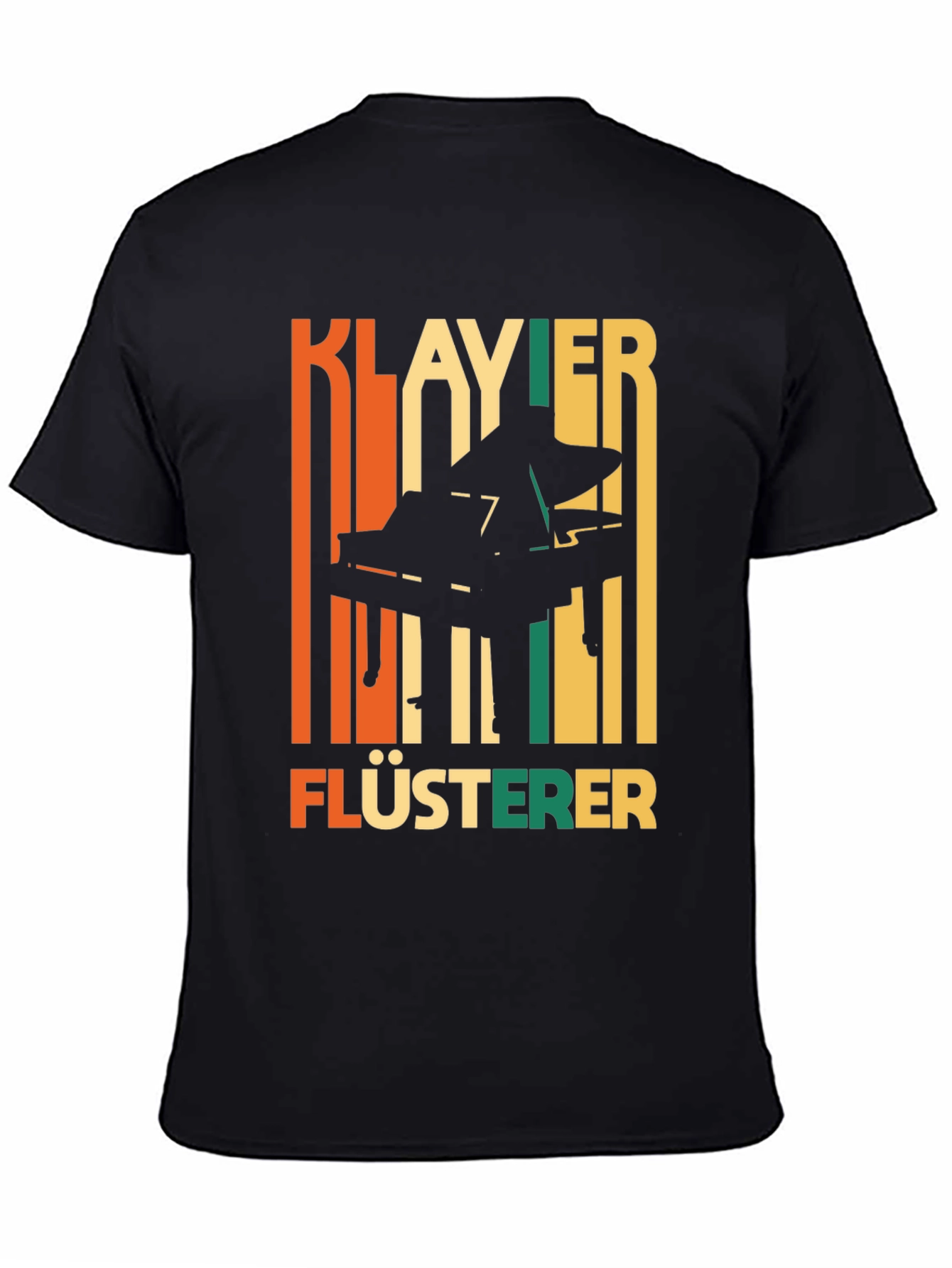 Klavier Flusterer Piano T-Shirt - Retro Style Musician Tee