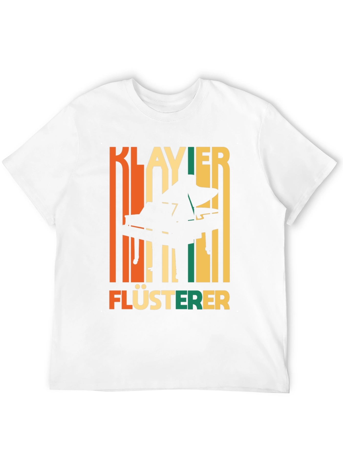 Klavier Flusterer Piano T-Shirt - Retro Style Musician Tee