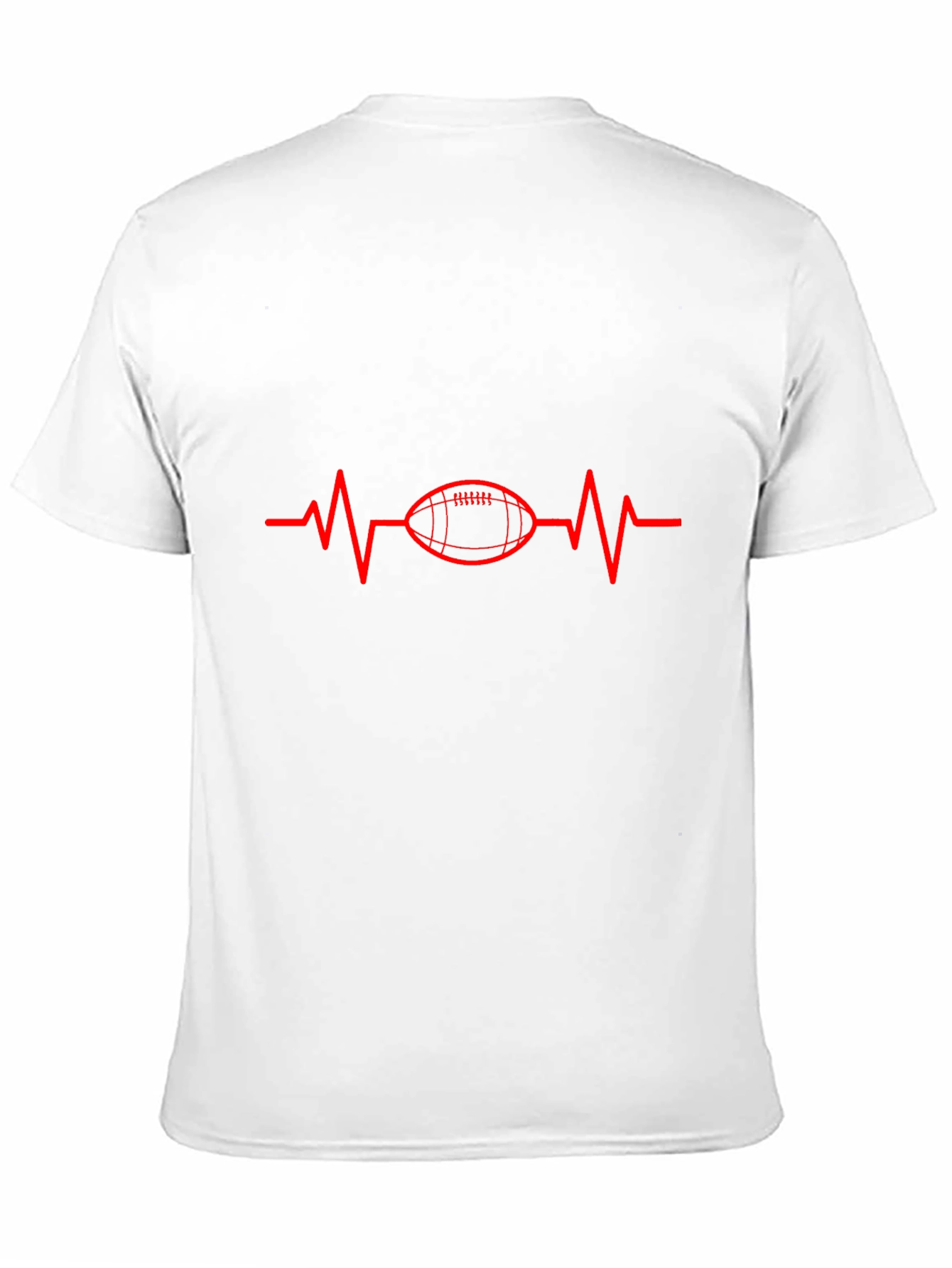 Football Heartbeat T-Shirt - Game Day Tee