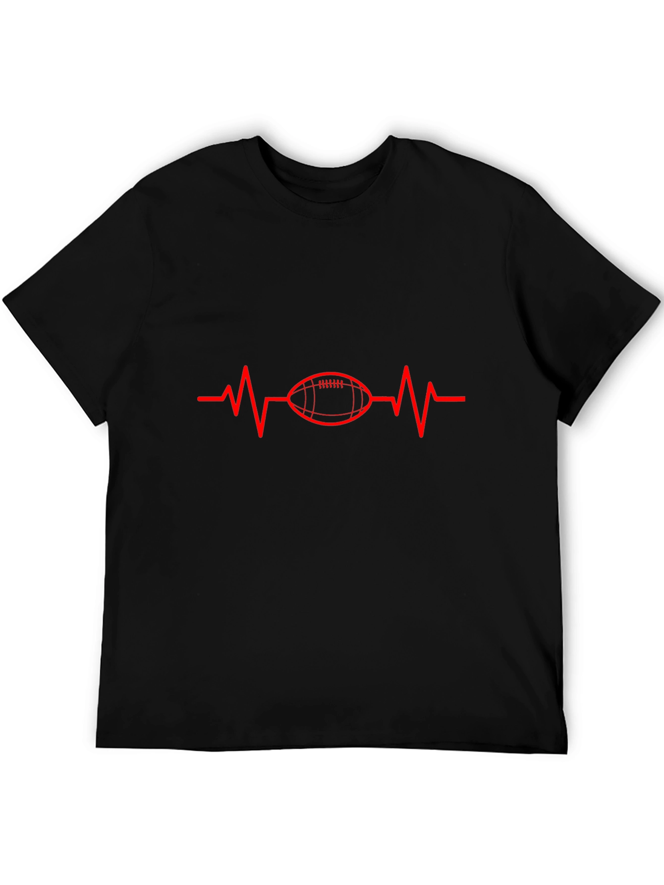 Football Heartbeat T-Shirt - Game Day Tee