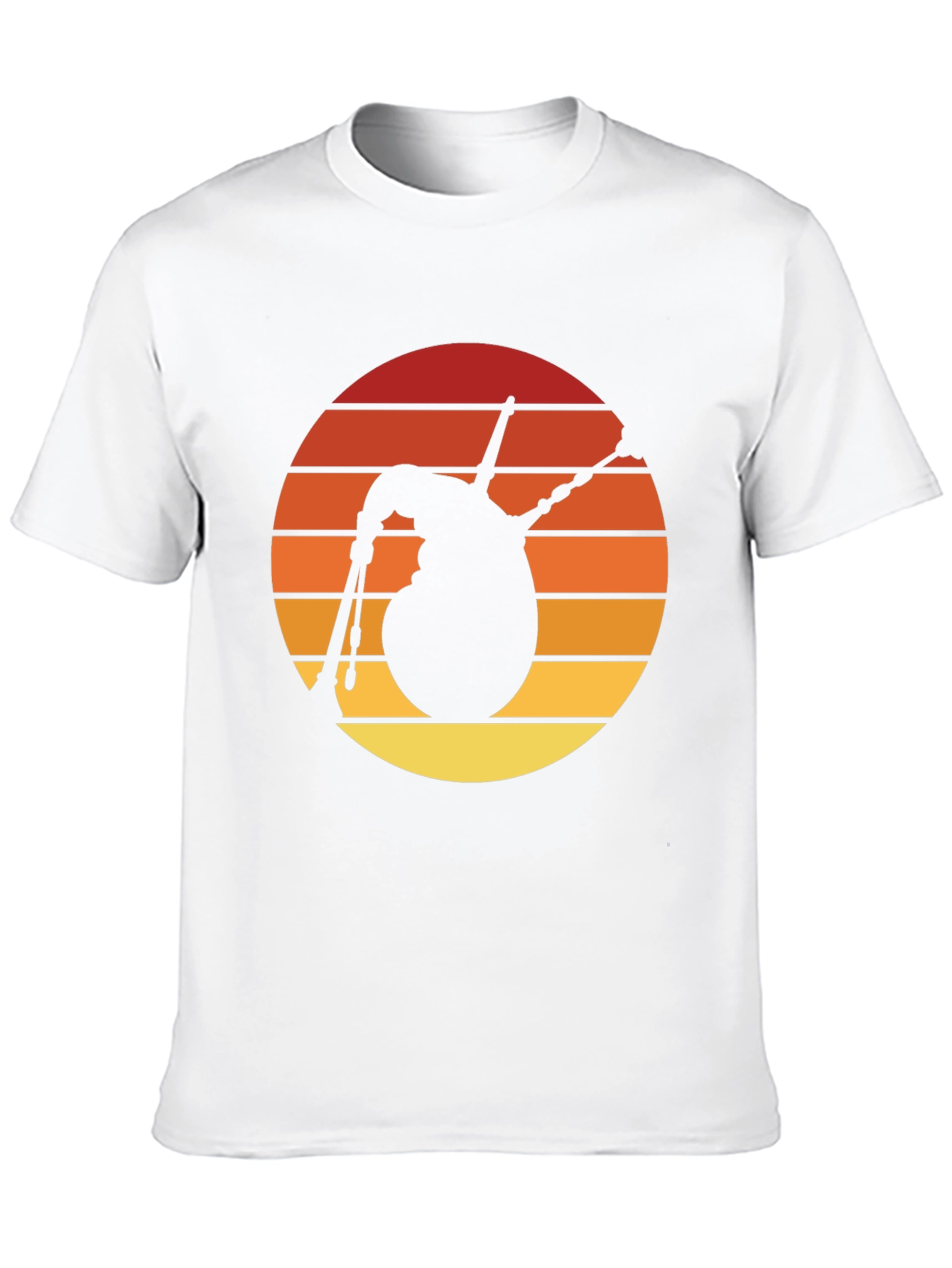 Bagpipes Sunset T-Shirt - Retro Scottish Music Tee