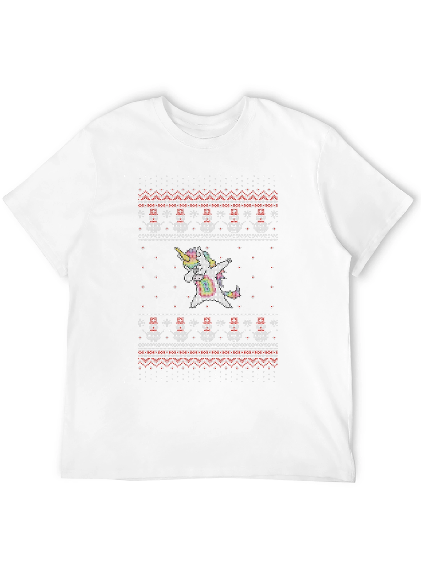 Unicorn Dabbing Ugly Christmas Sweater T-Shirt