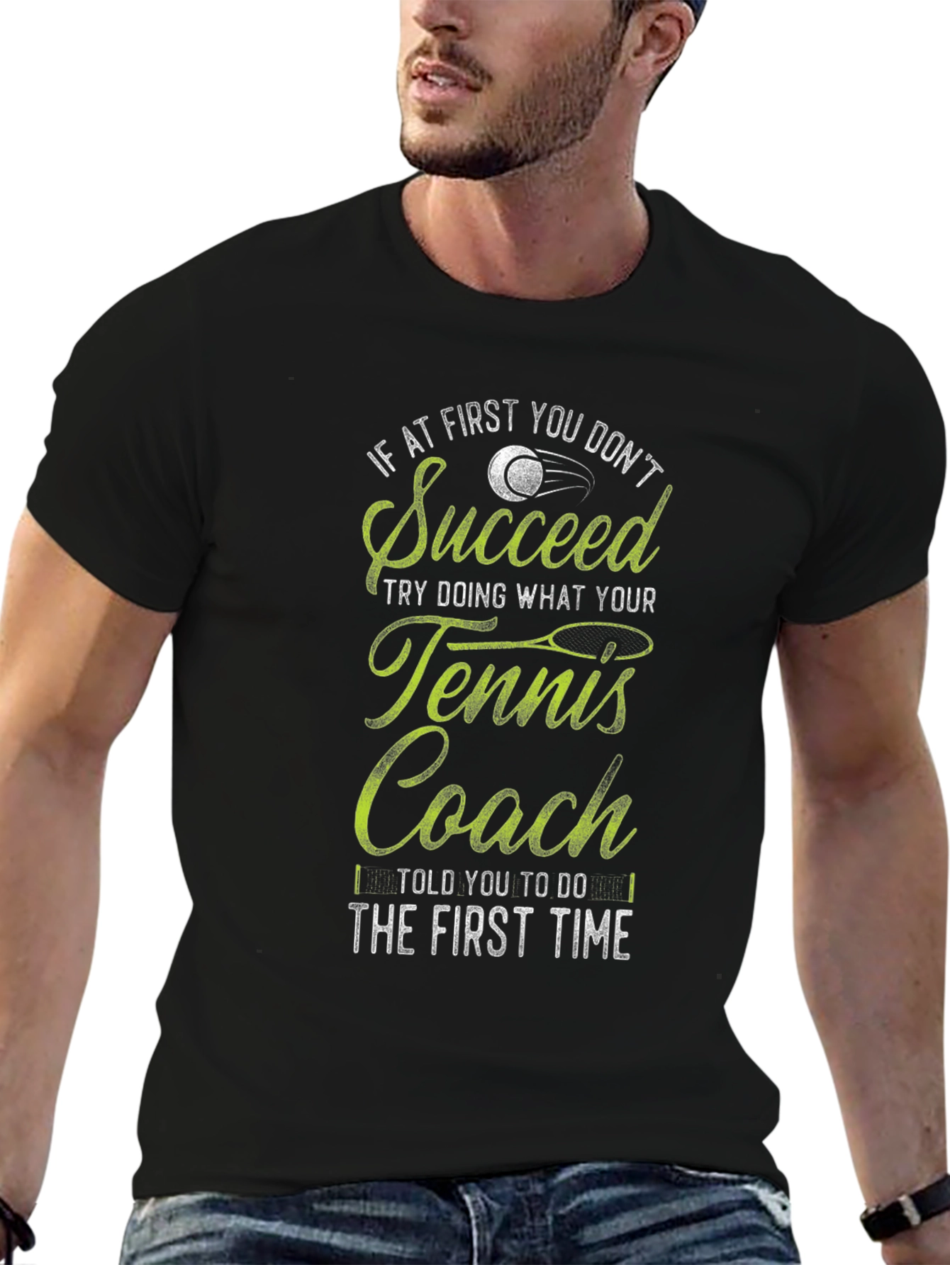 Tennis Coach T-Shirt - Funny Slogan Tee