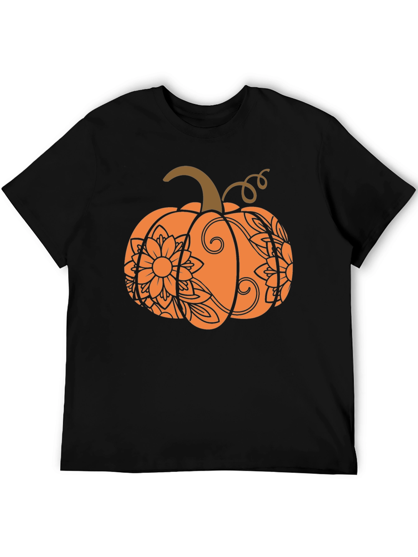 Festive Fall Pumpkin T-Shirt - Autumn Design