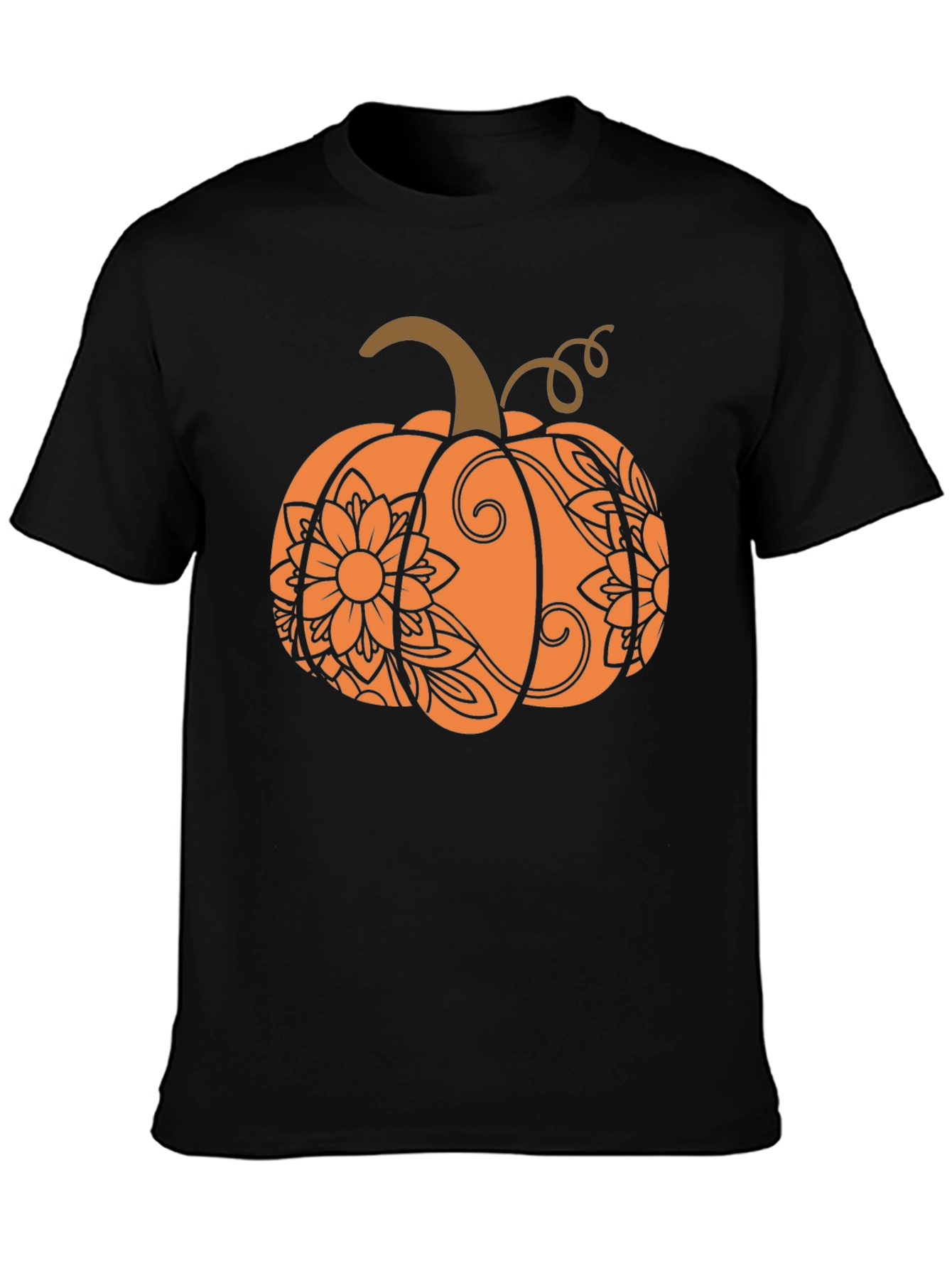 Festive Fall Pumpkin T-Shirt - Autumn Design
