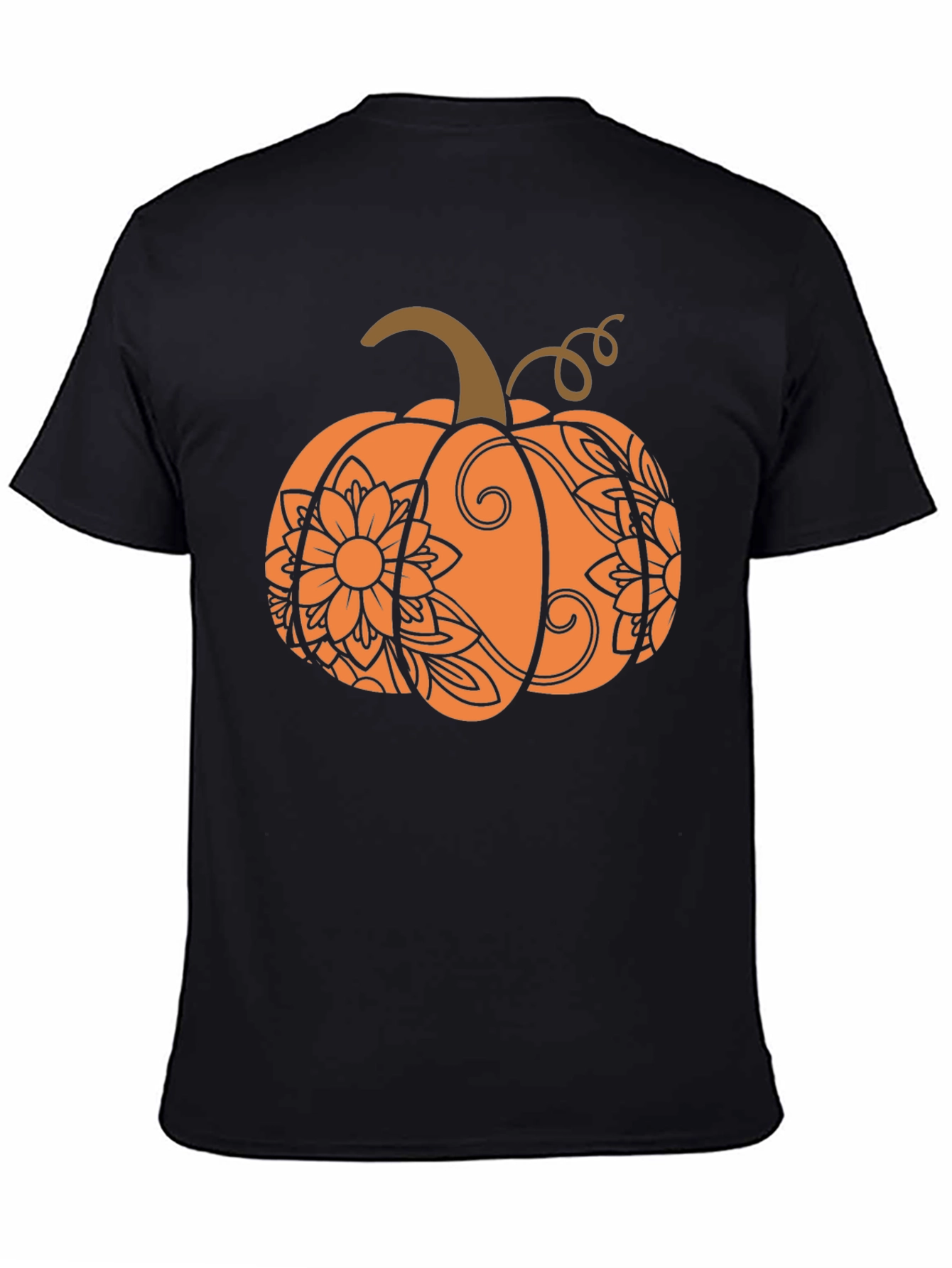 Festive Fall Pumpkin T-Shirt - Autumn Design
