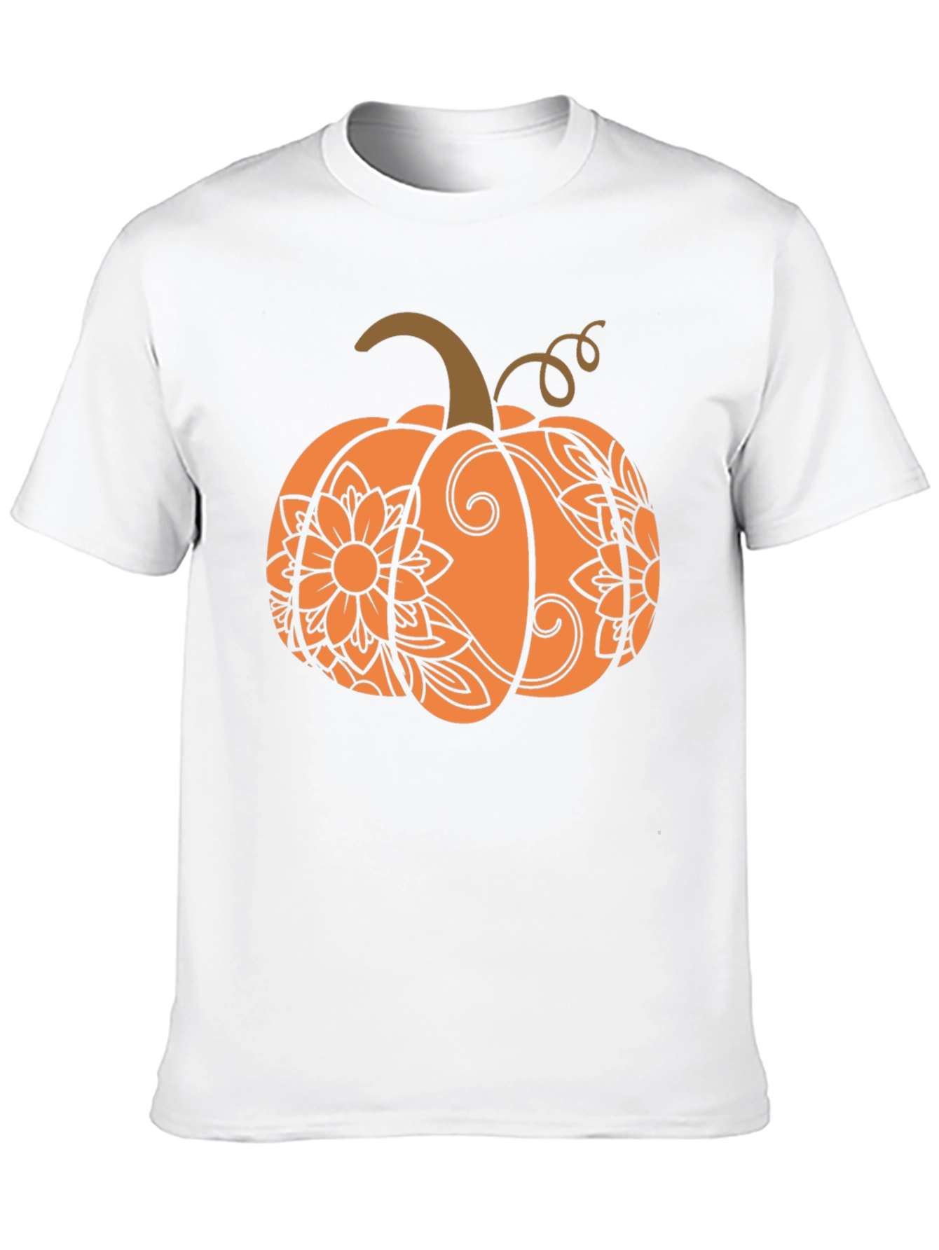 Festive Fall Pumpkin T-Shirt - Autumn Design