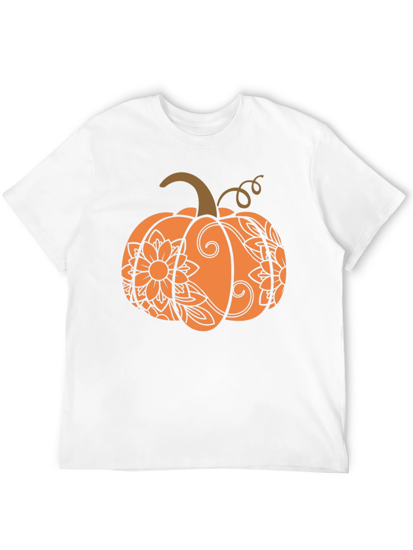 Festive Fall Pumpkin T-Shirt - Autumn Design