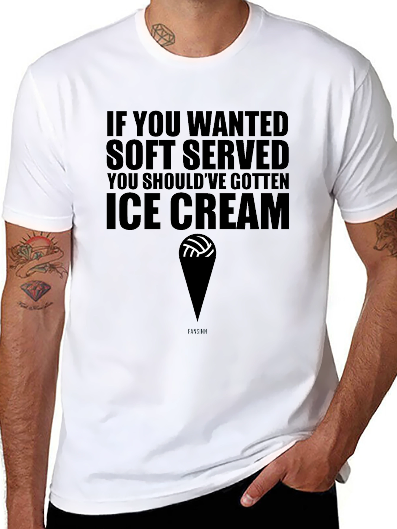 Funny Volleyball Ice Cream T-Shirt