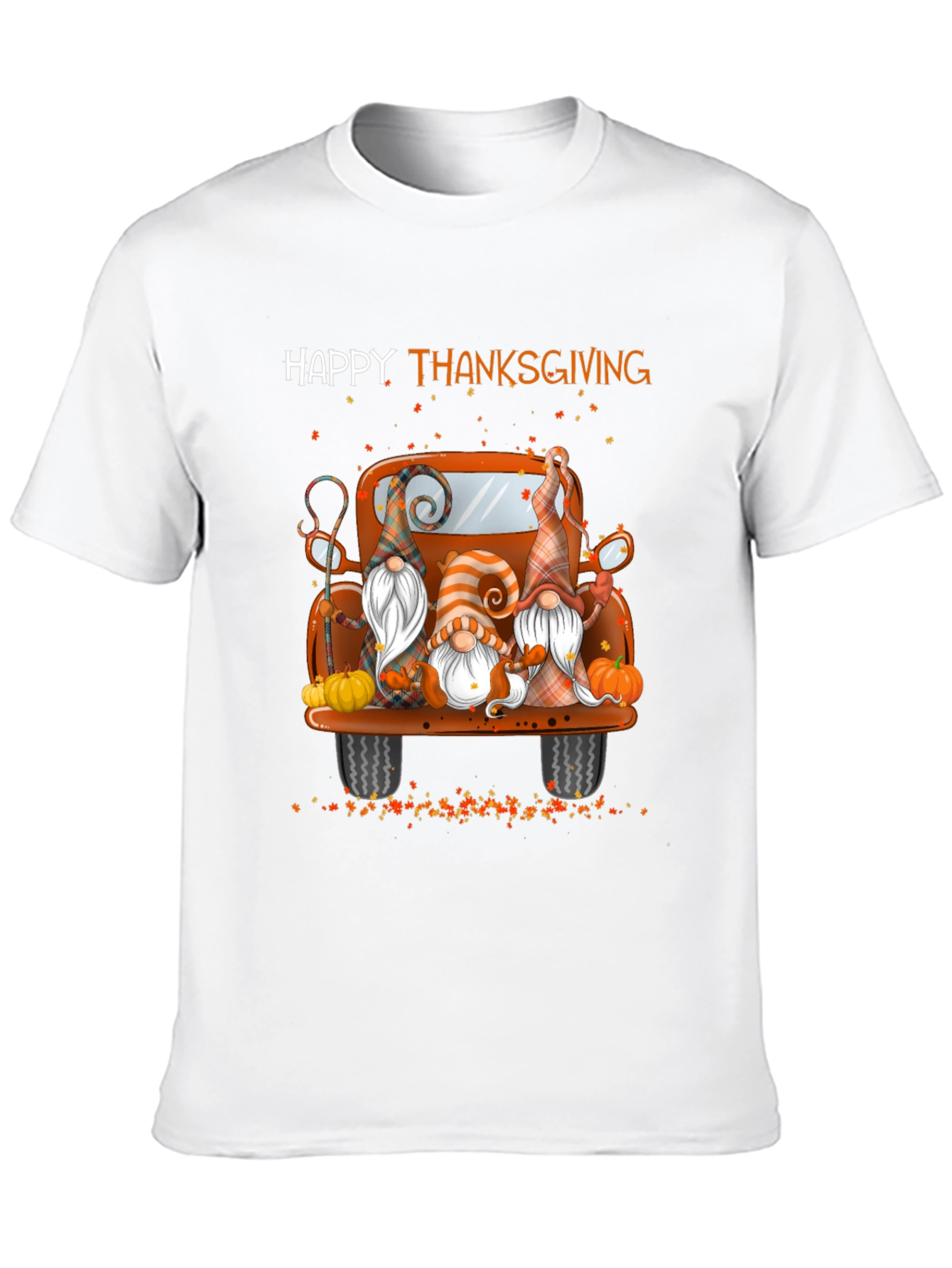 Happy Thanksgiving Gnomes Truck T-Shirt