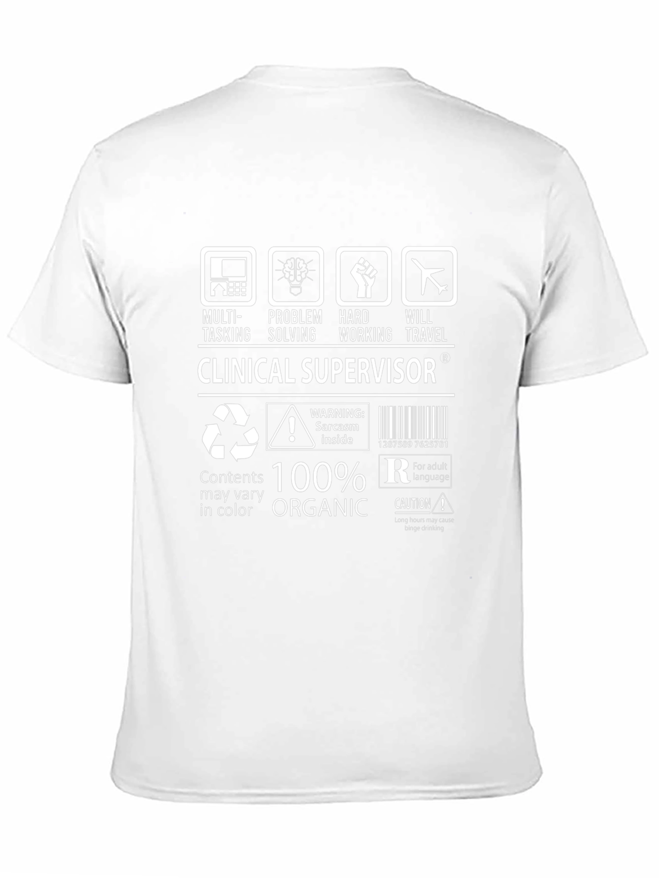 Clinical Supervisor Funny T-Shirt - 100% Organic