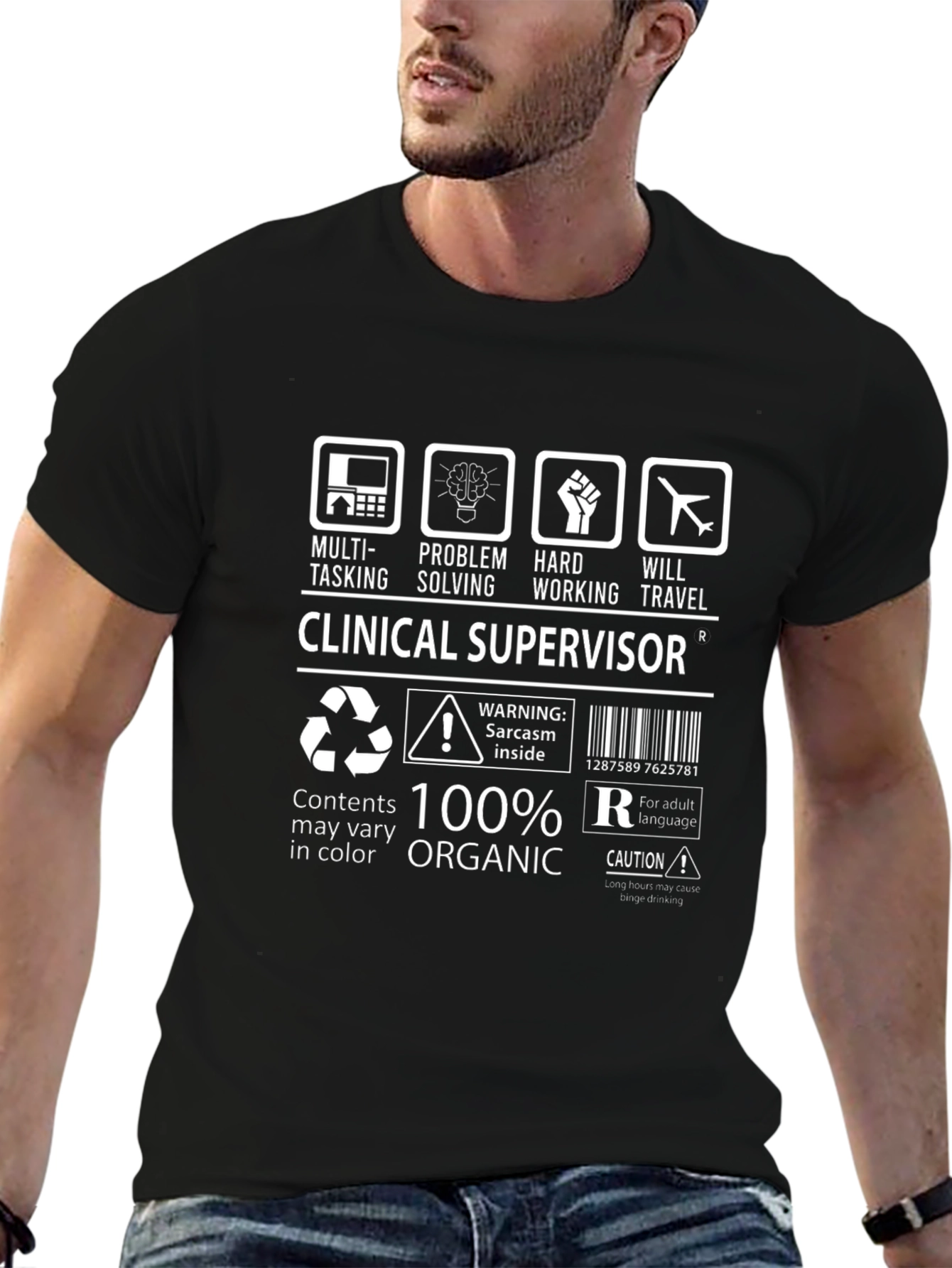Clinical Supervisor Funny T-Shirt - 100% Organic