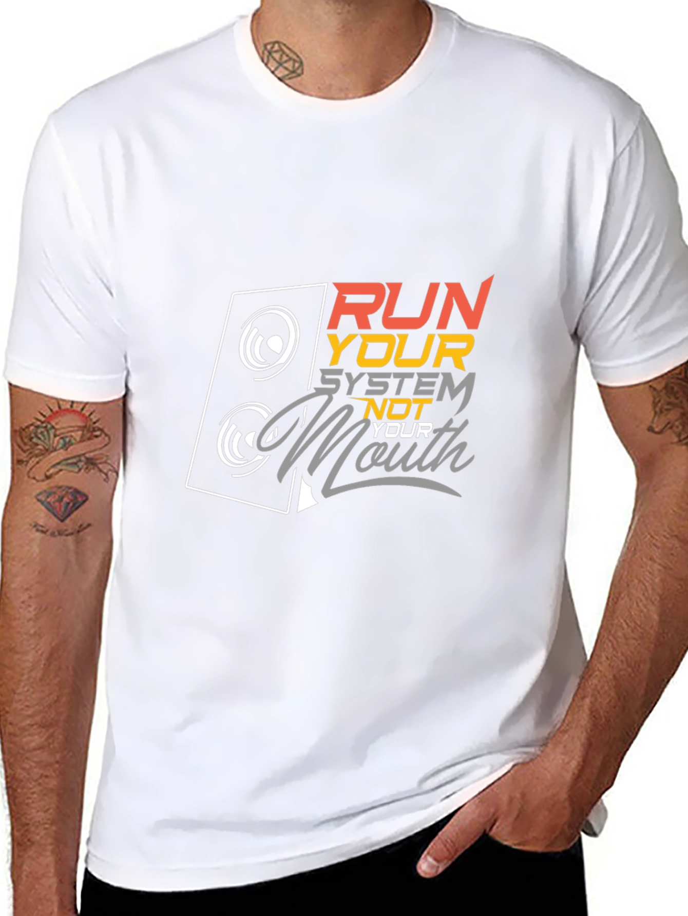 Run Your System Not Your Mouth Graphic Tee