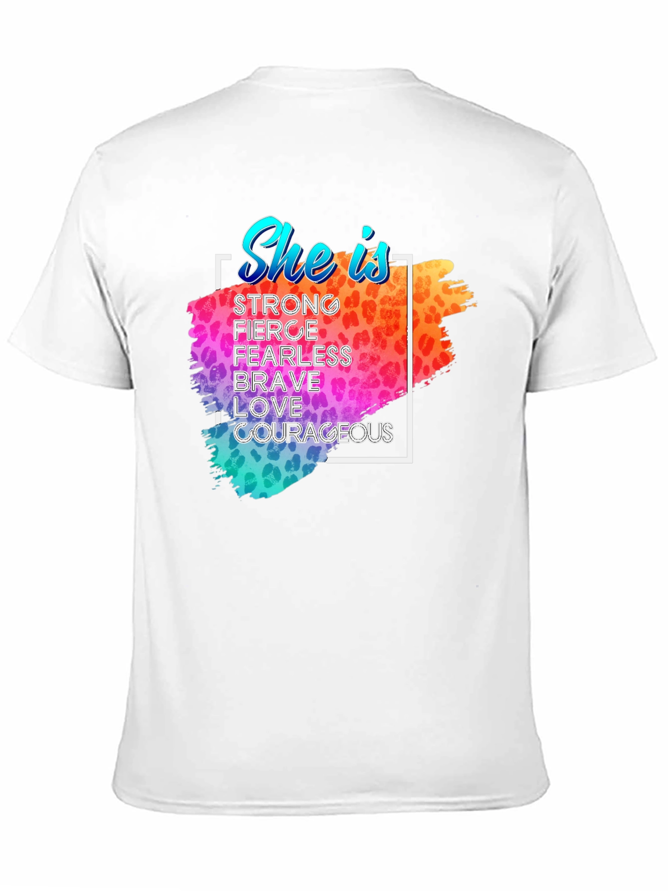 She Is Leopard Print Graphic T-Shirt