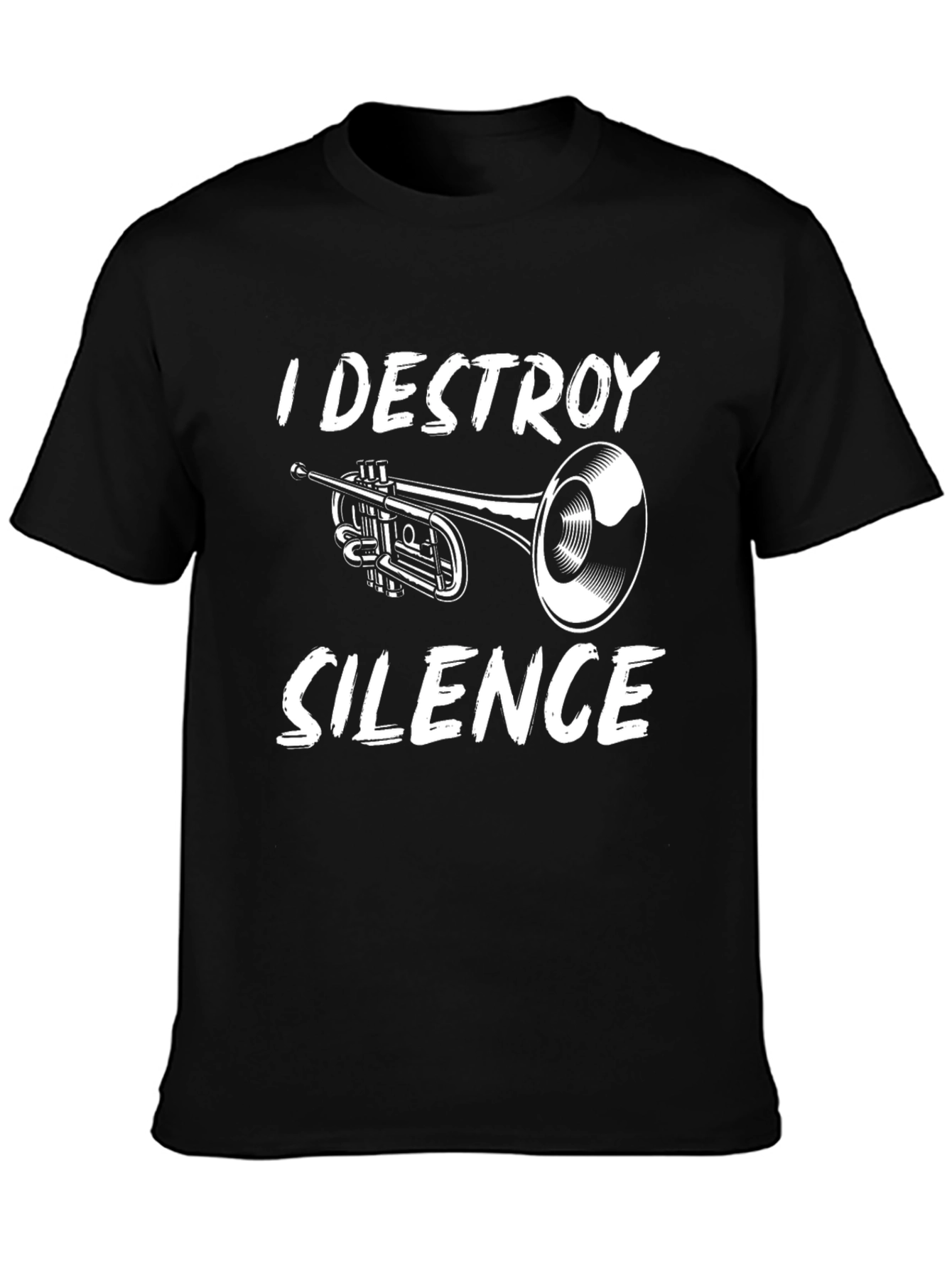 I Destroy Silence Trumpet Graphic Tee