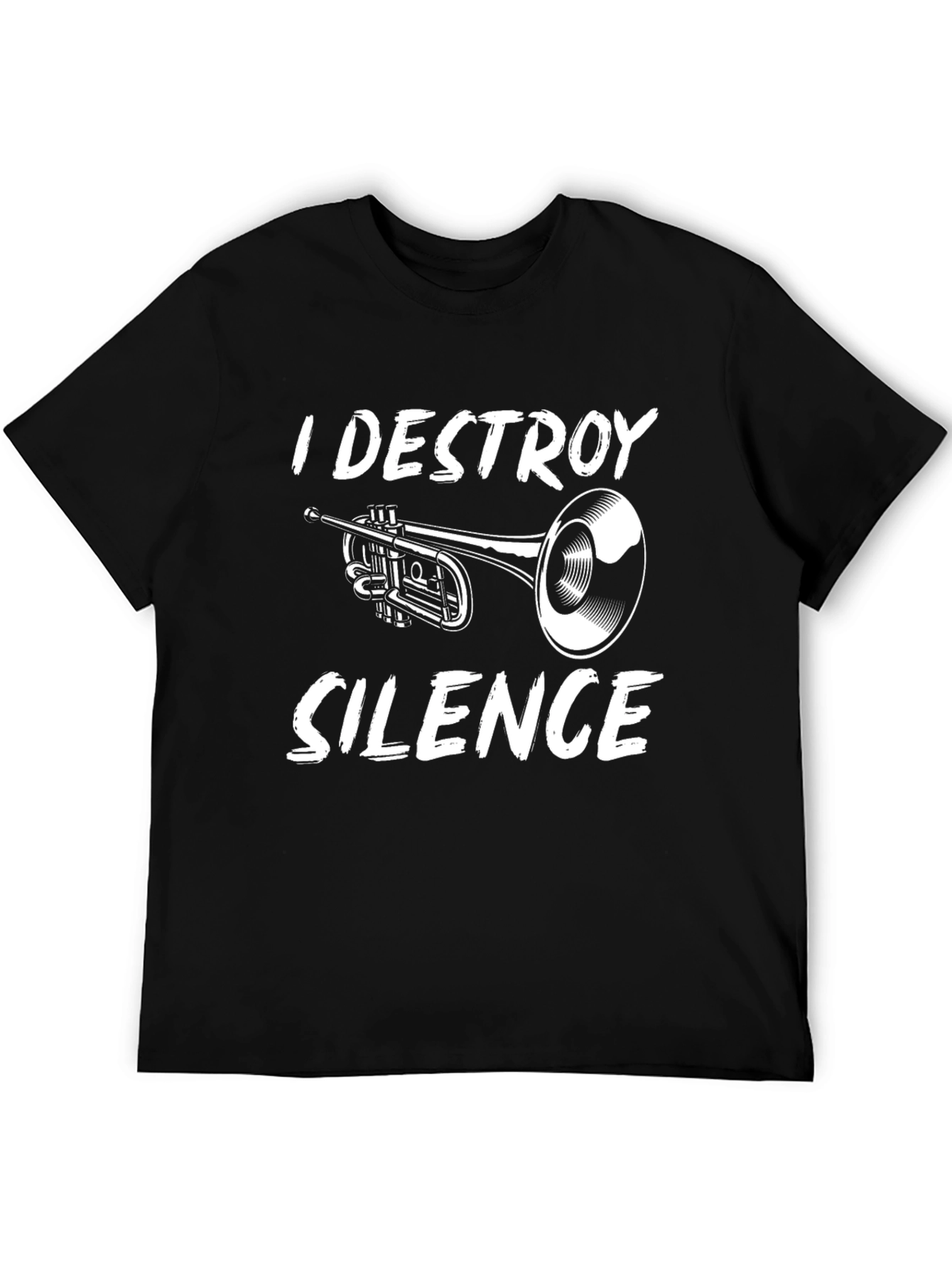 I Destroy Silence Trumpet Graphic Tee