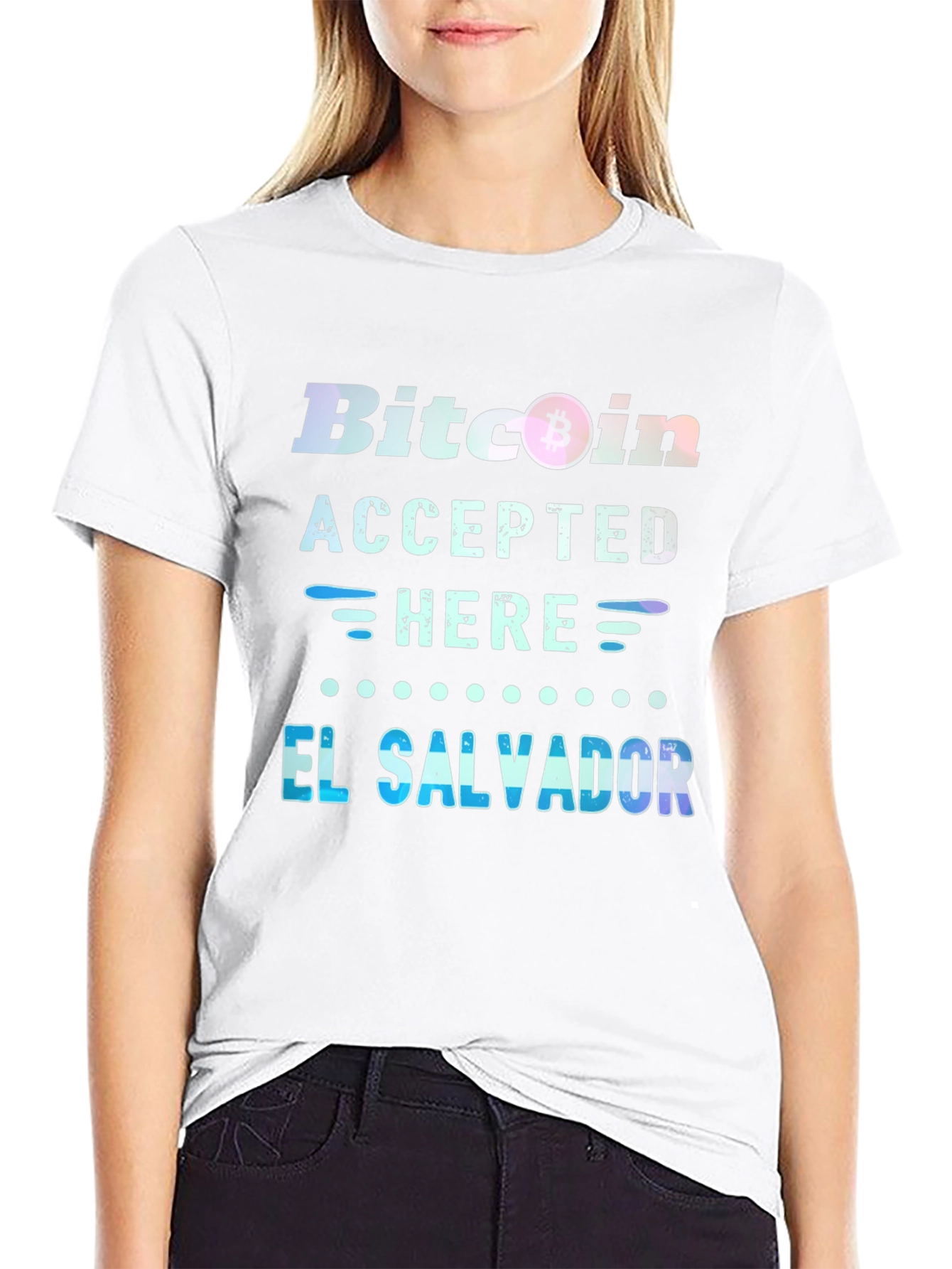 Bitcoin Accepted Here T-Shirt - El Salvador