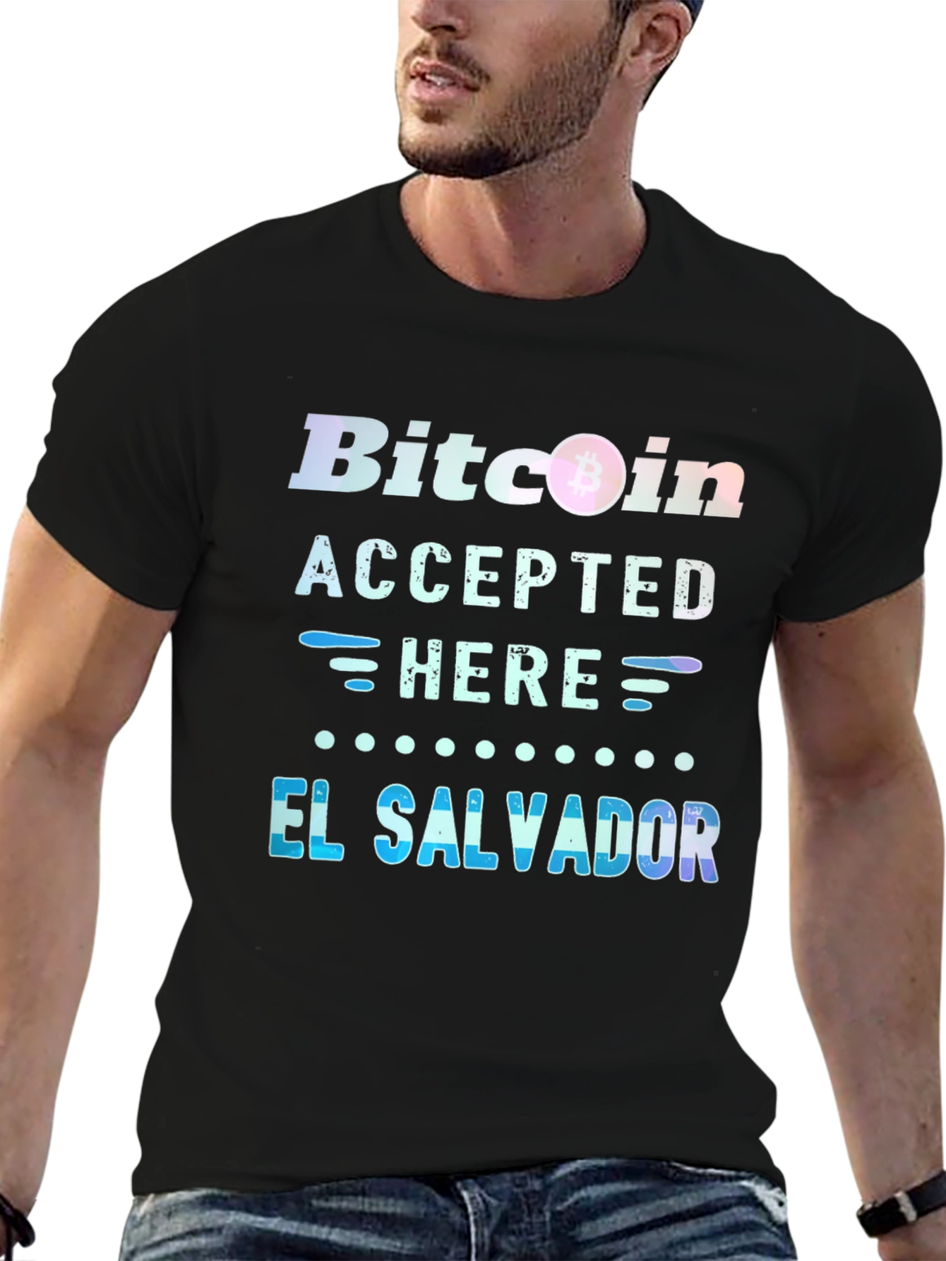 Bitcoin Accepted Here T-Shirt - El Salvador