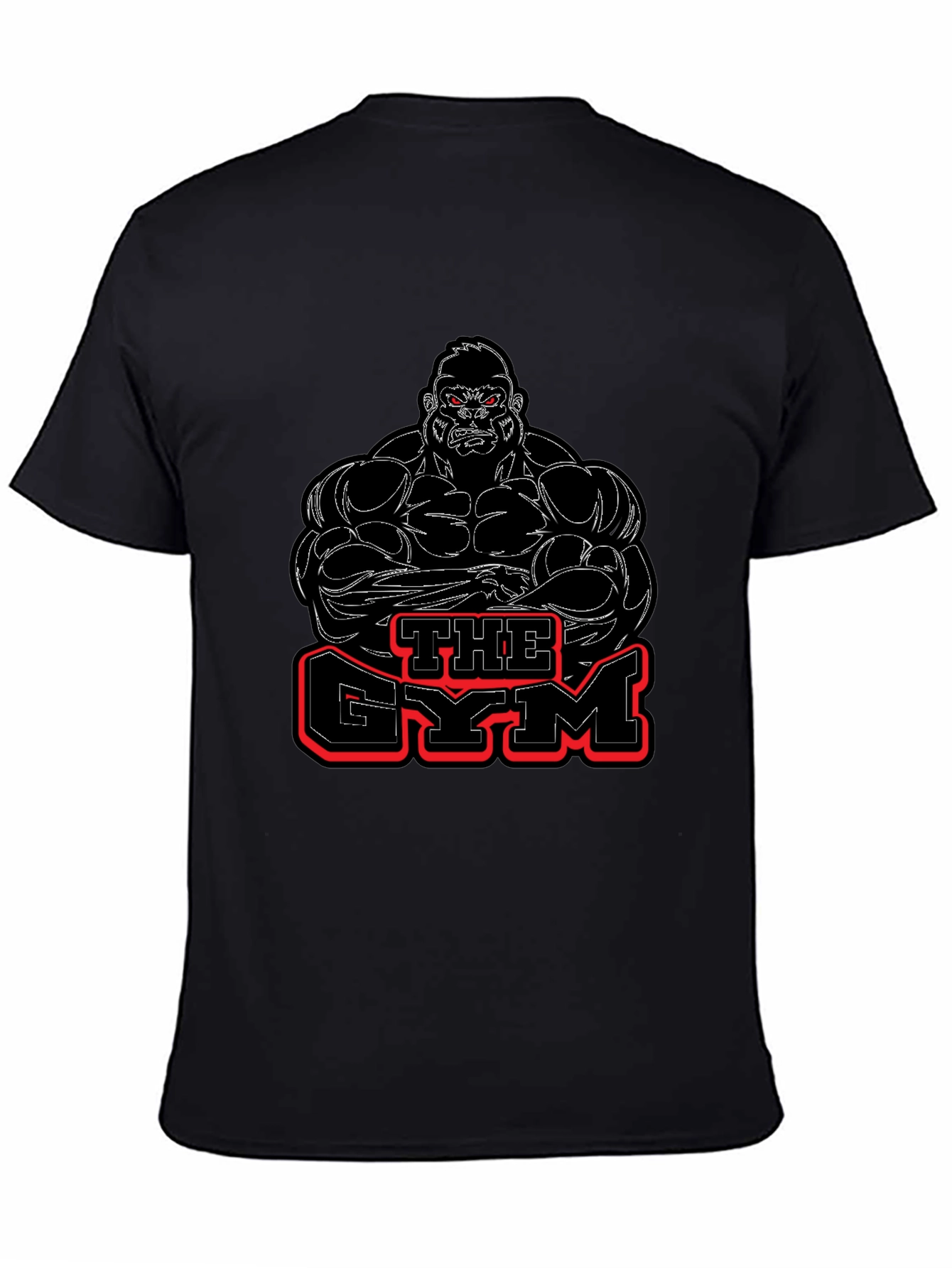 The Gym Gorilla Graphic Black T-Shirt