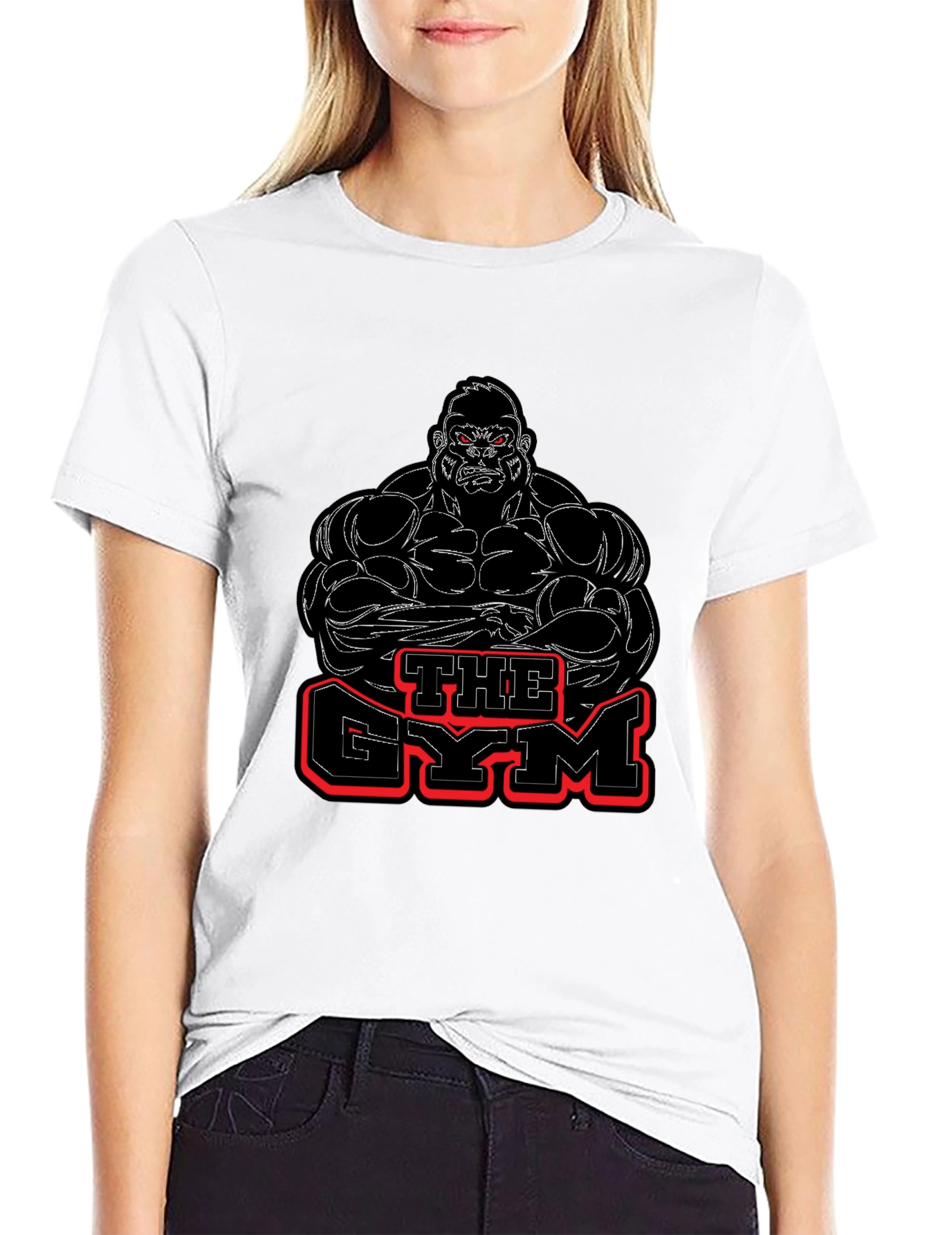 The Gym Gorilla Graphic Black T-Shirt
