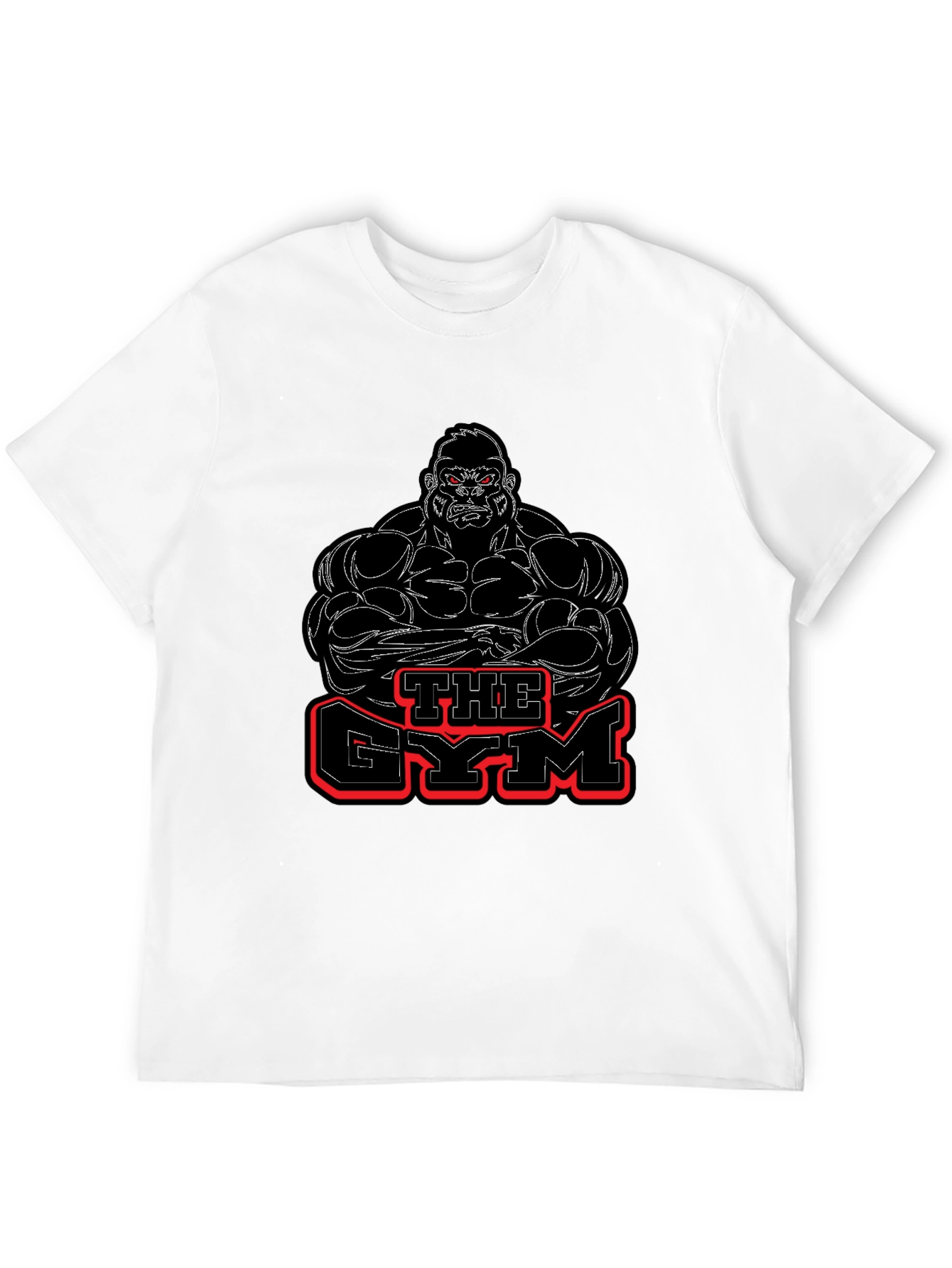 The Gym Gorilla Graphic Black T-Shirt