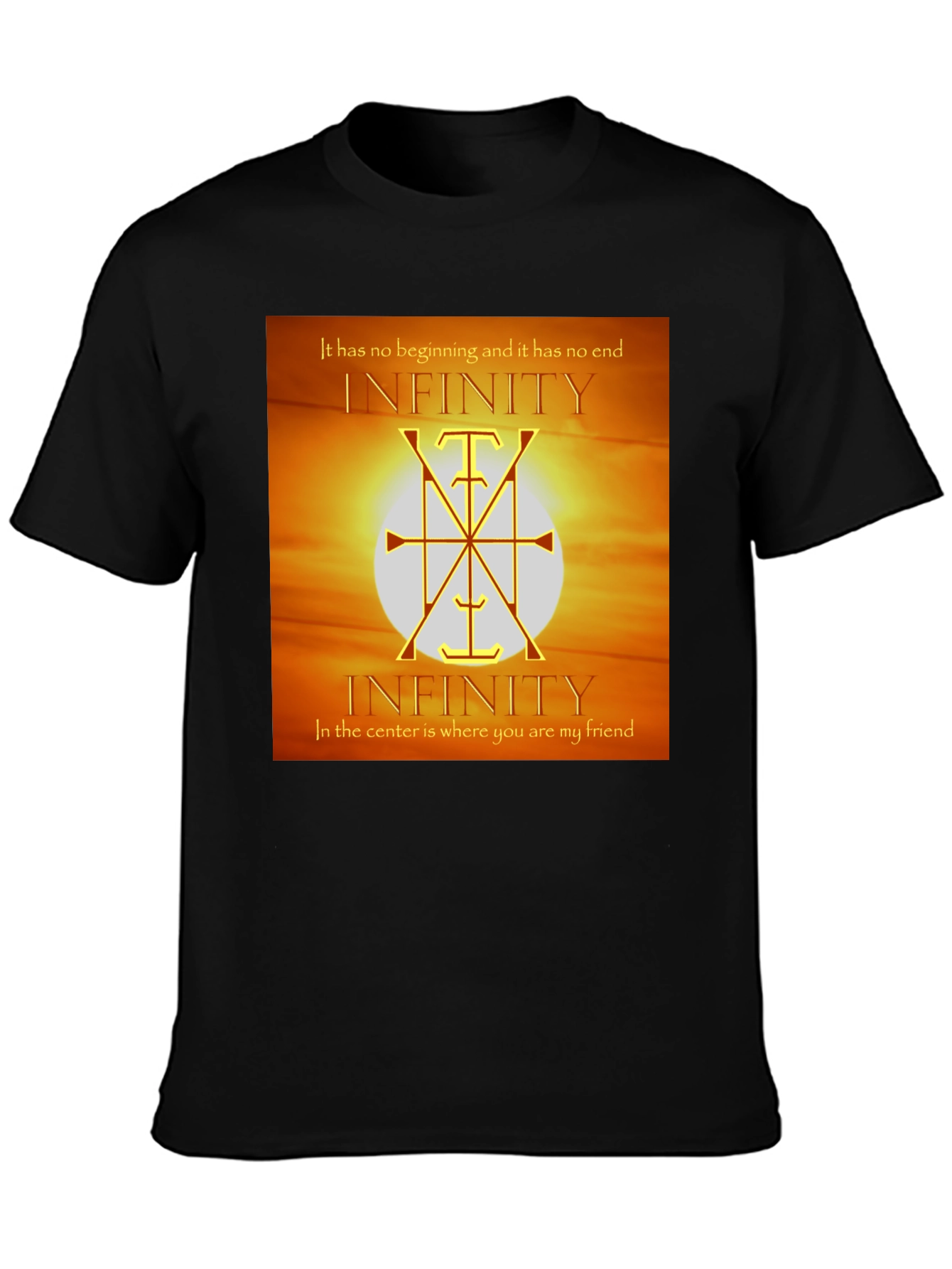 Infinity Symbol Graphic Tee - Unique Design