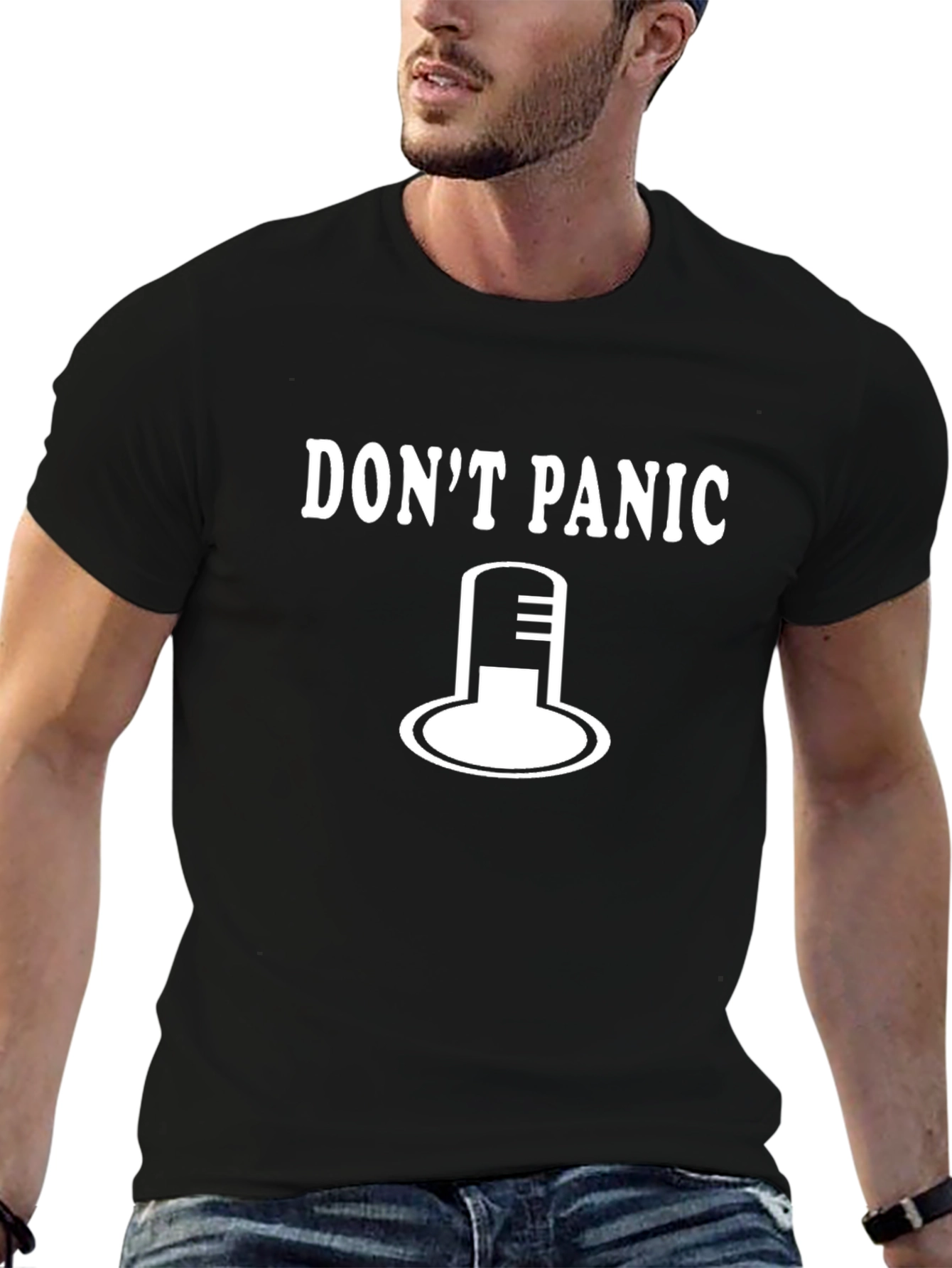 Dont Panic Graphic Tee - Humorous T-Shirt