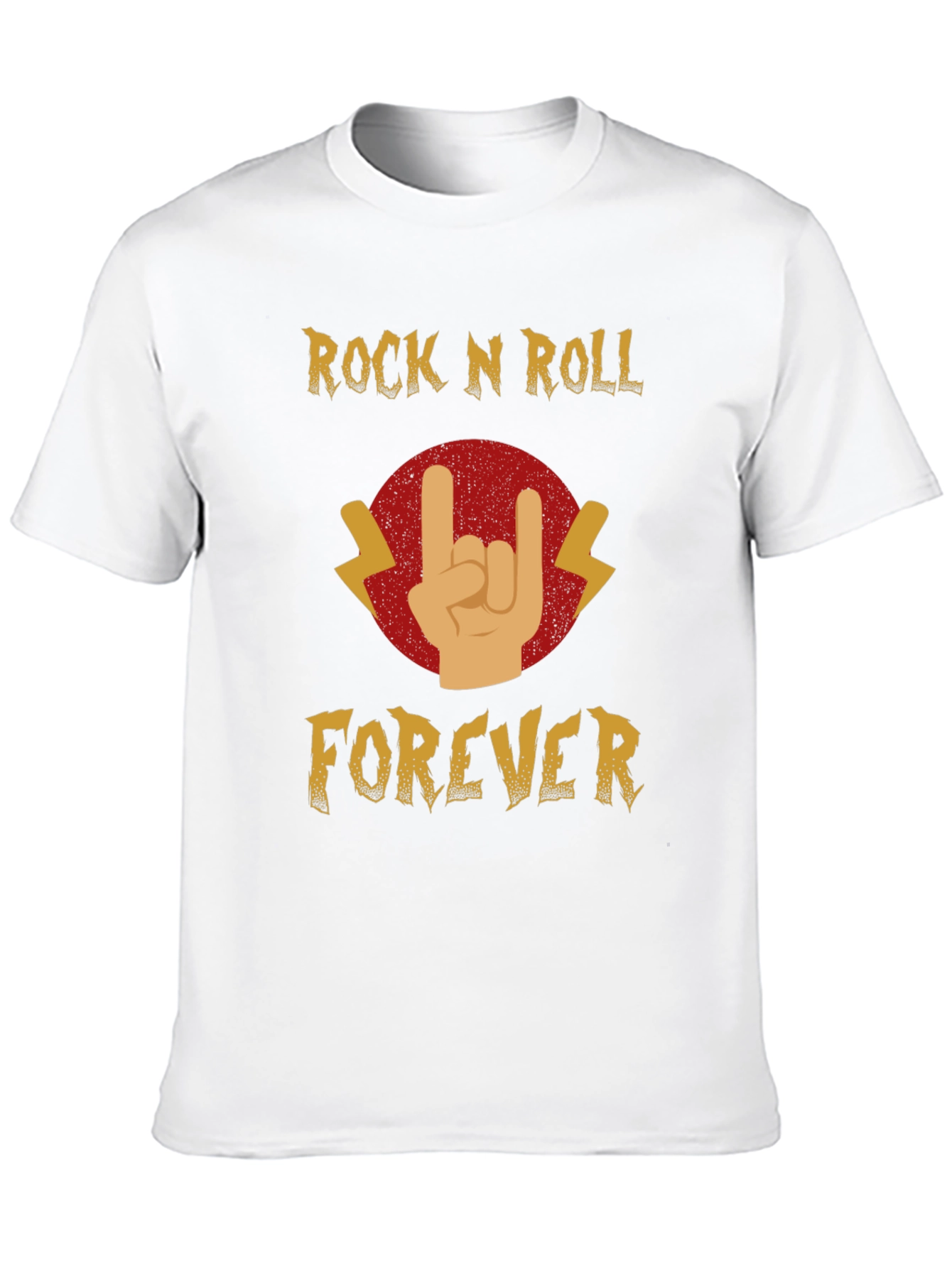 Rock N Roll Forever Black Graphic Tee