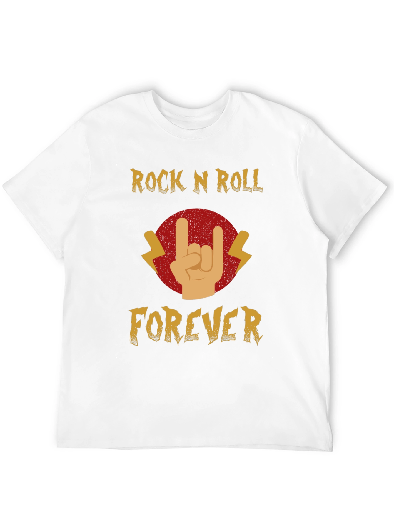Rock N Roll Forever Black Graphic Tee