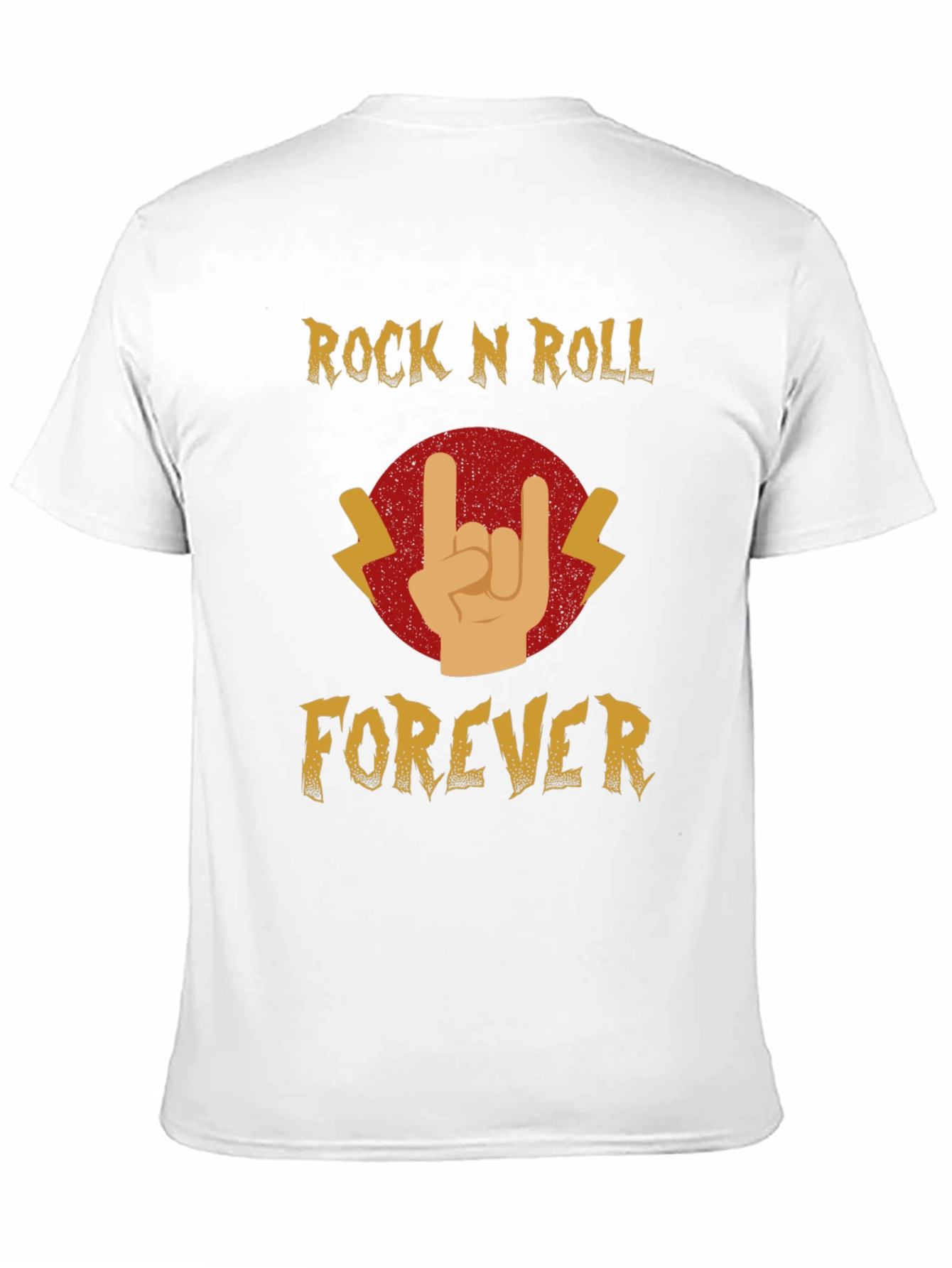 Rock N Roll Forever Black Graphic Tee