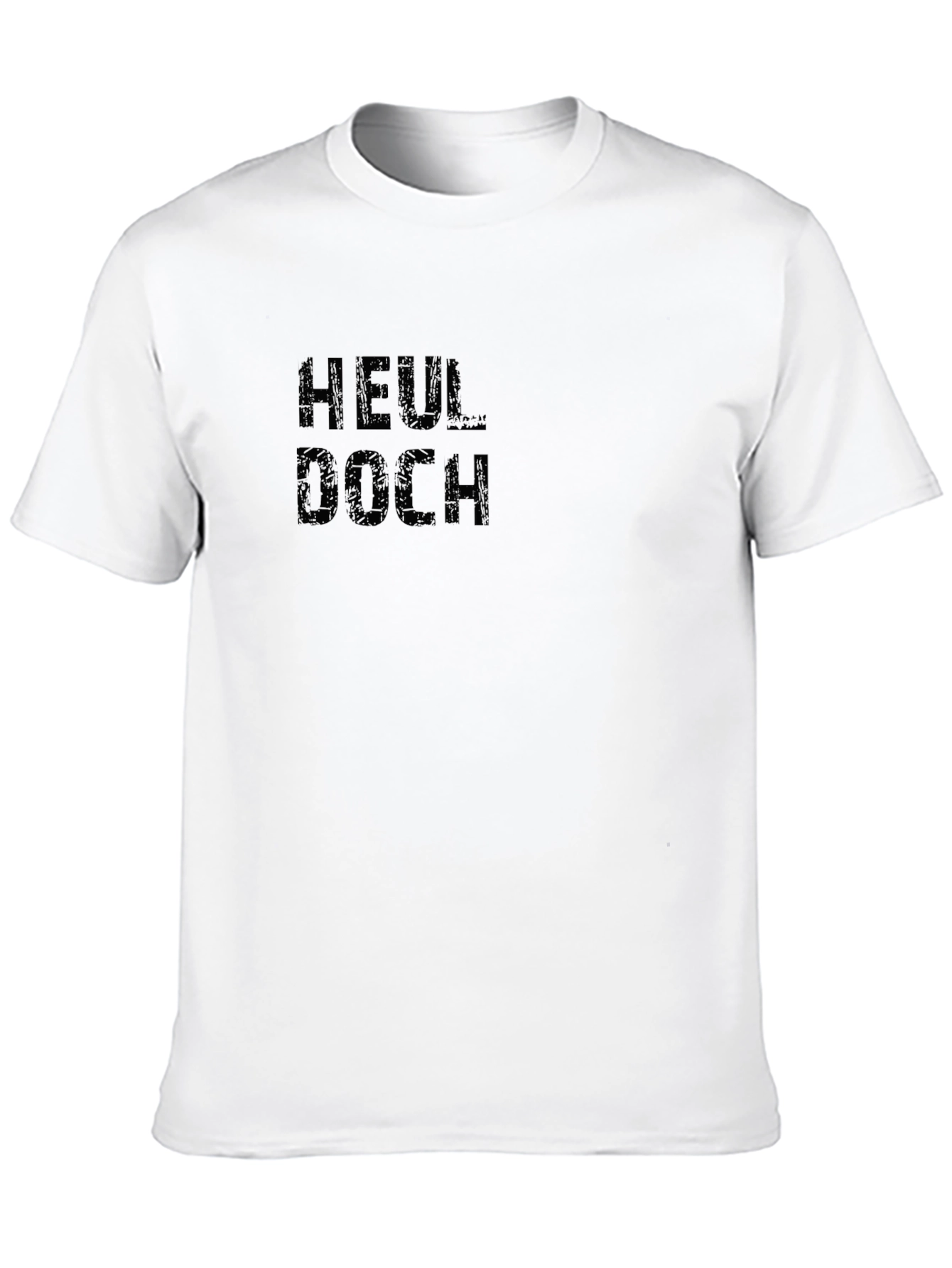 Heul Doch! Mens Black Graphic T-Shirt