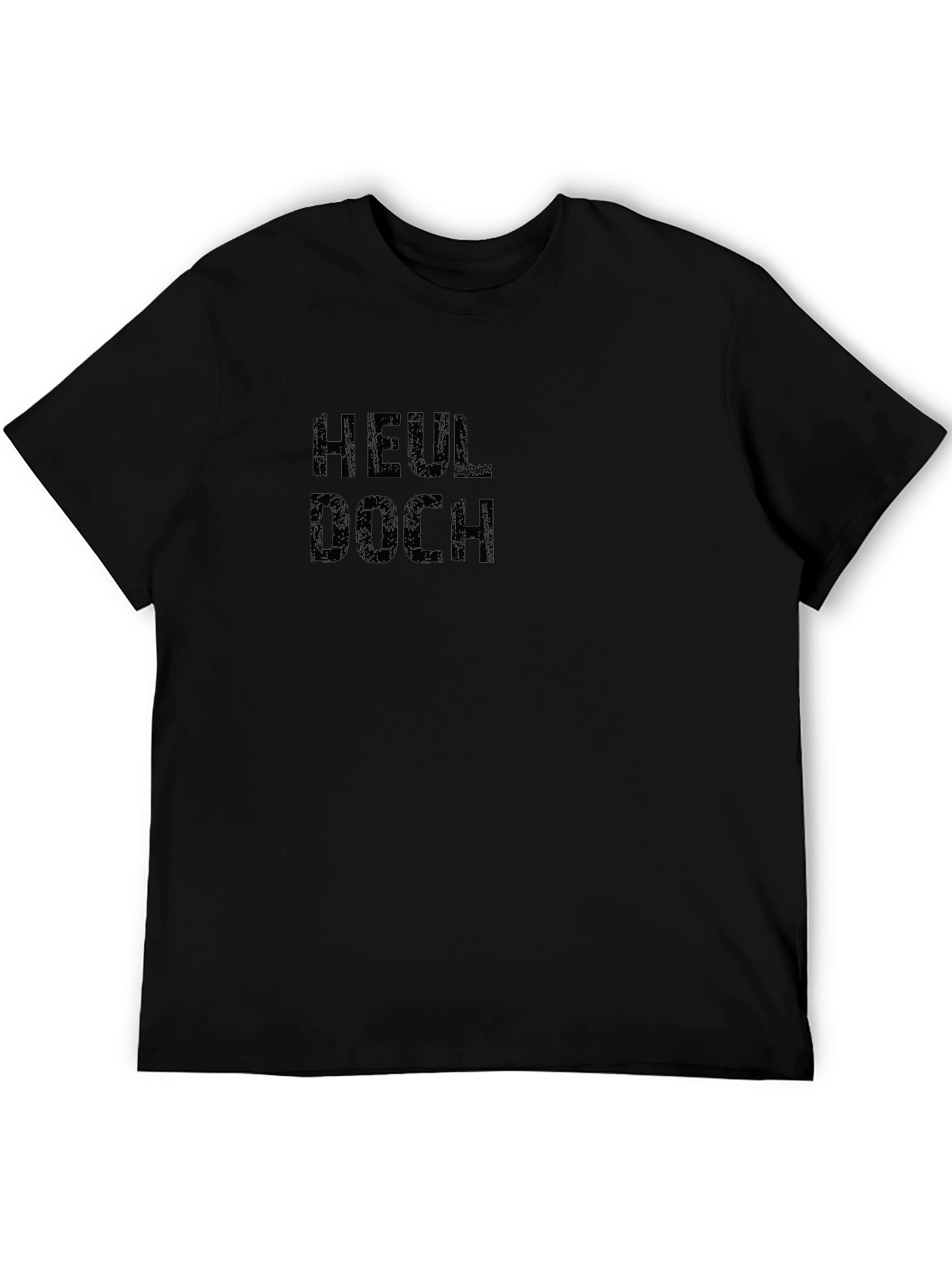 Heul Doch! Mens Black Graphic T-Shirt