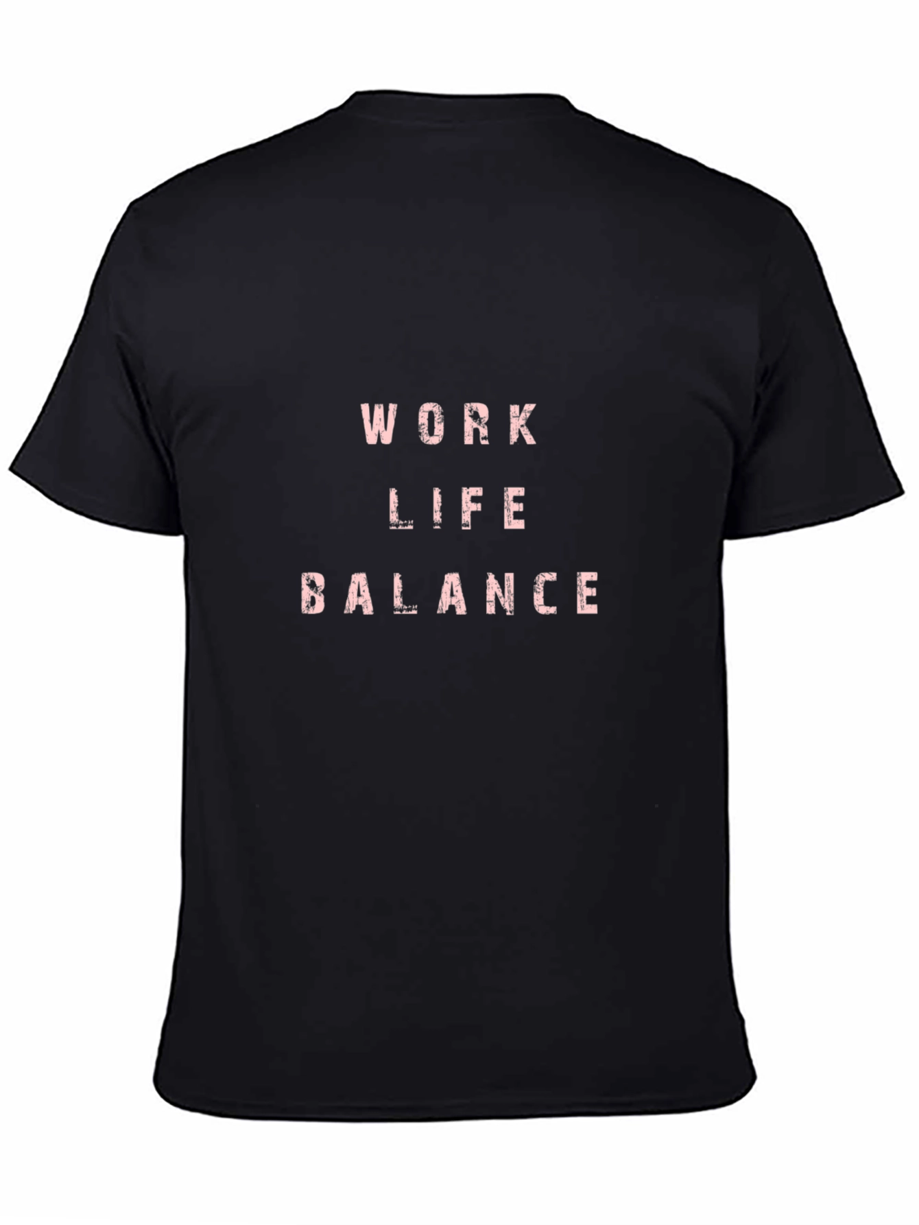 Work Life Balance Black Graphic Tee