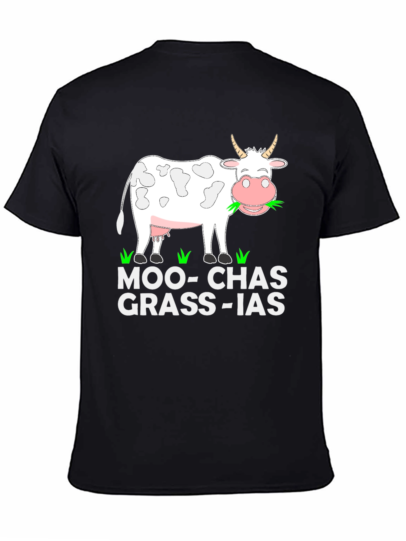 Moo-Chas Grass-ias Graphic T-Shirt