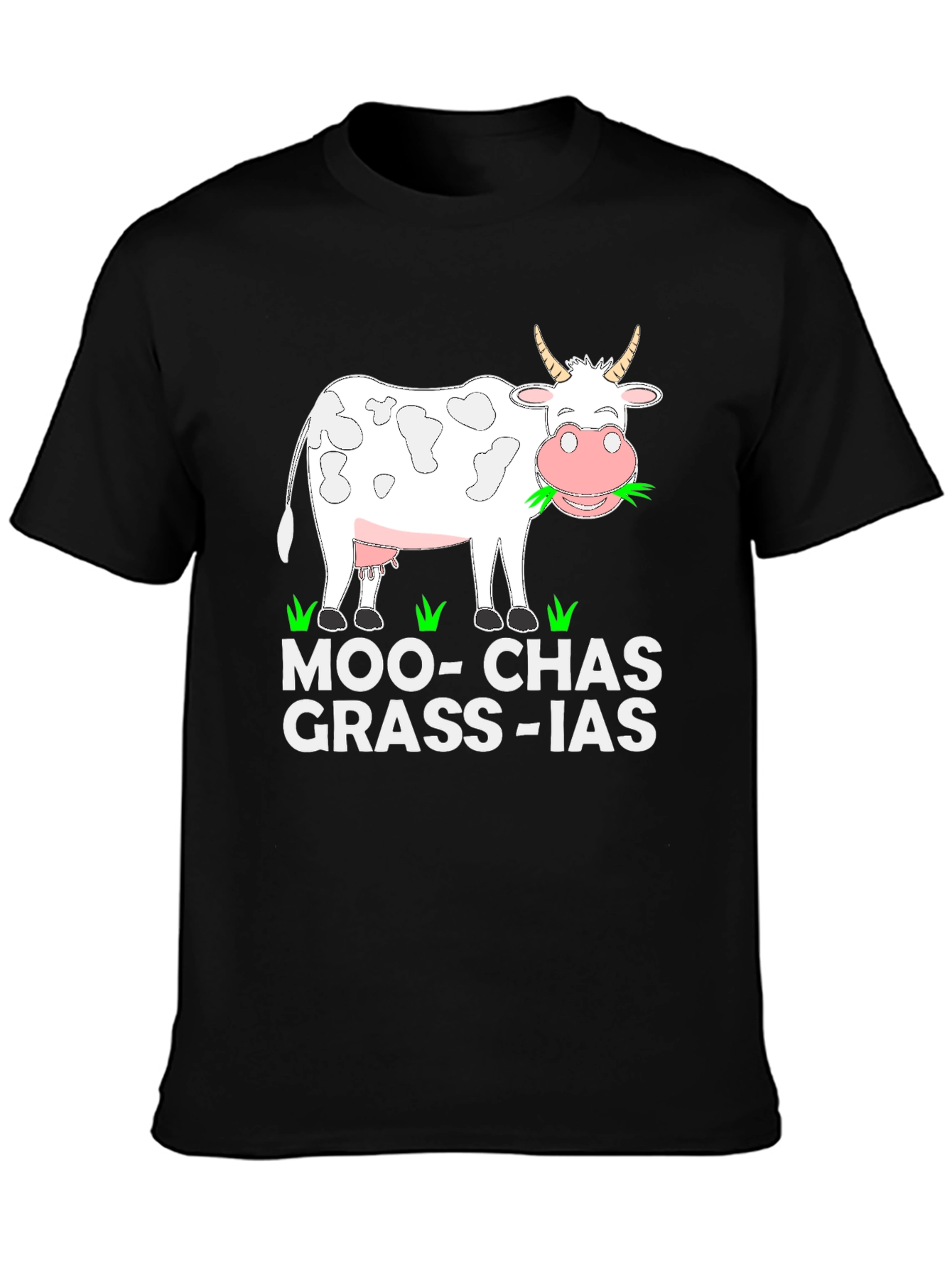 Moo-Chas Grass-ias Graphic T-Shirt