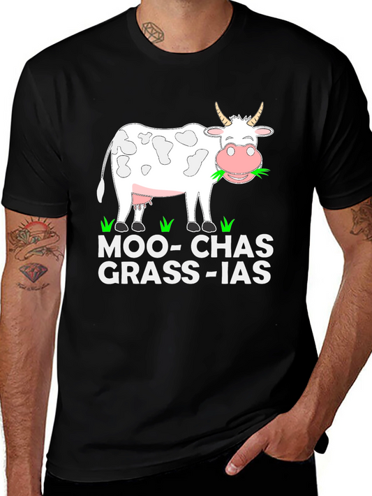 Moo-Chas Grass-ias Graphic T-Shirt