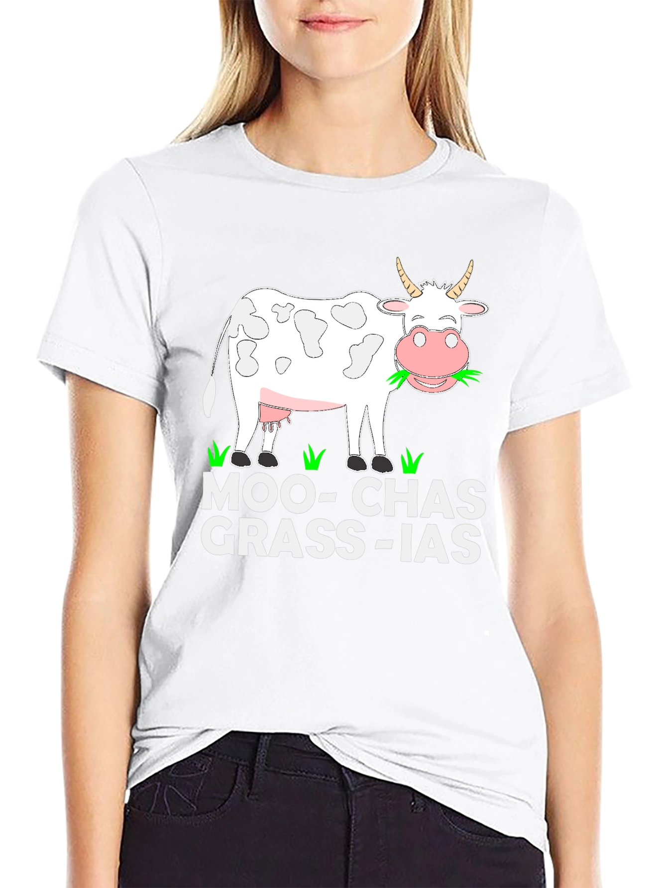 Moo-Chas Grass-ias Graphic T-Shirt