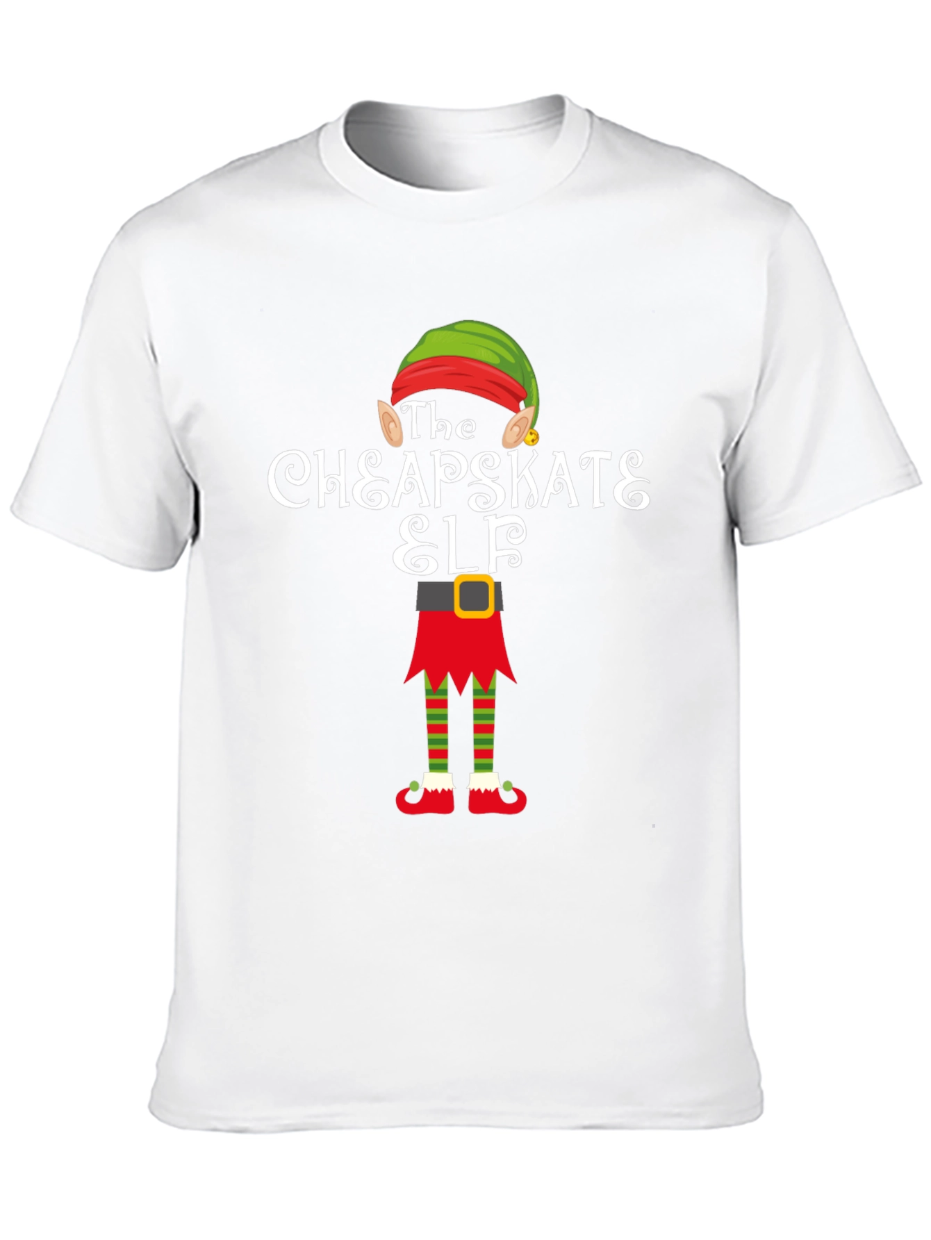 The Cheapskate Elf Black Graphic T-Shirt