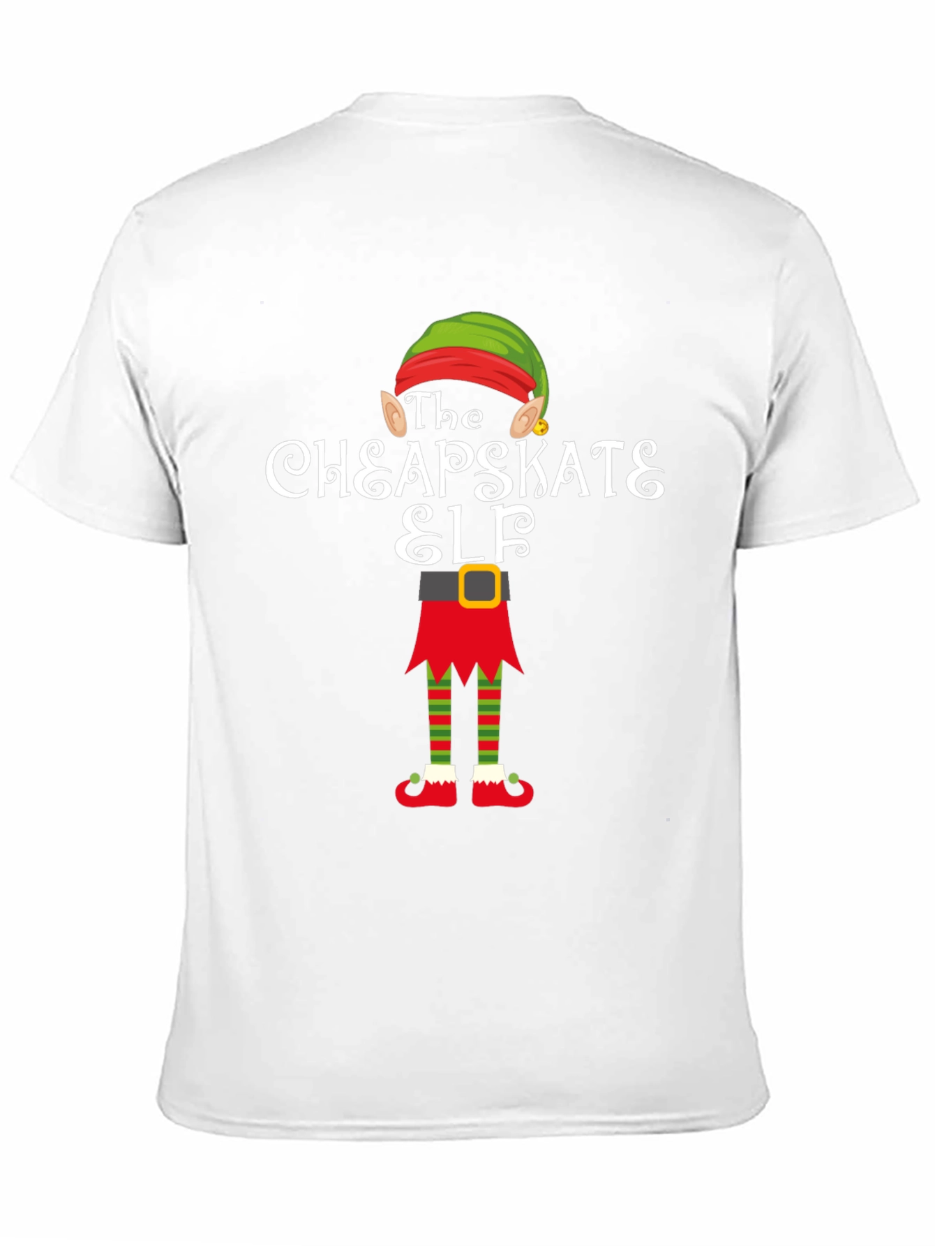 The Cheapskate Elf Black Graphic T-Shirt