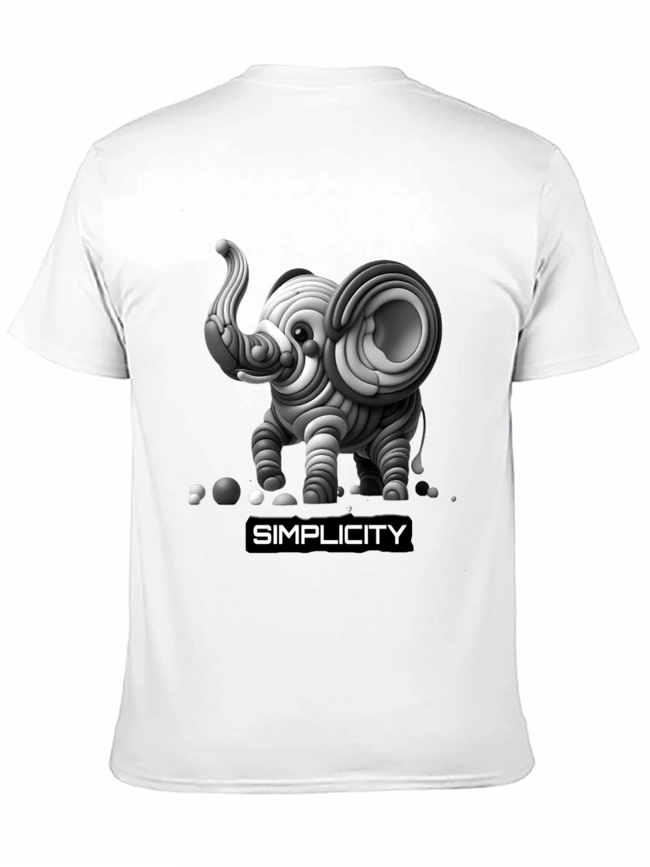 Unique Elephant Simplicity Graphic Tee
