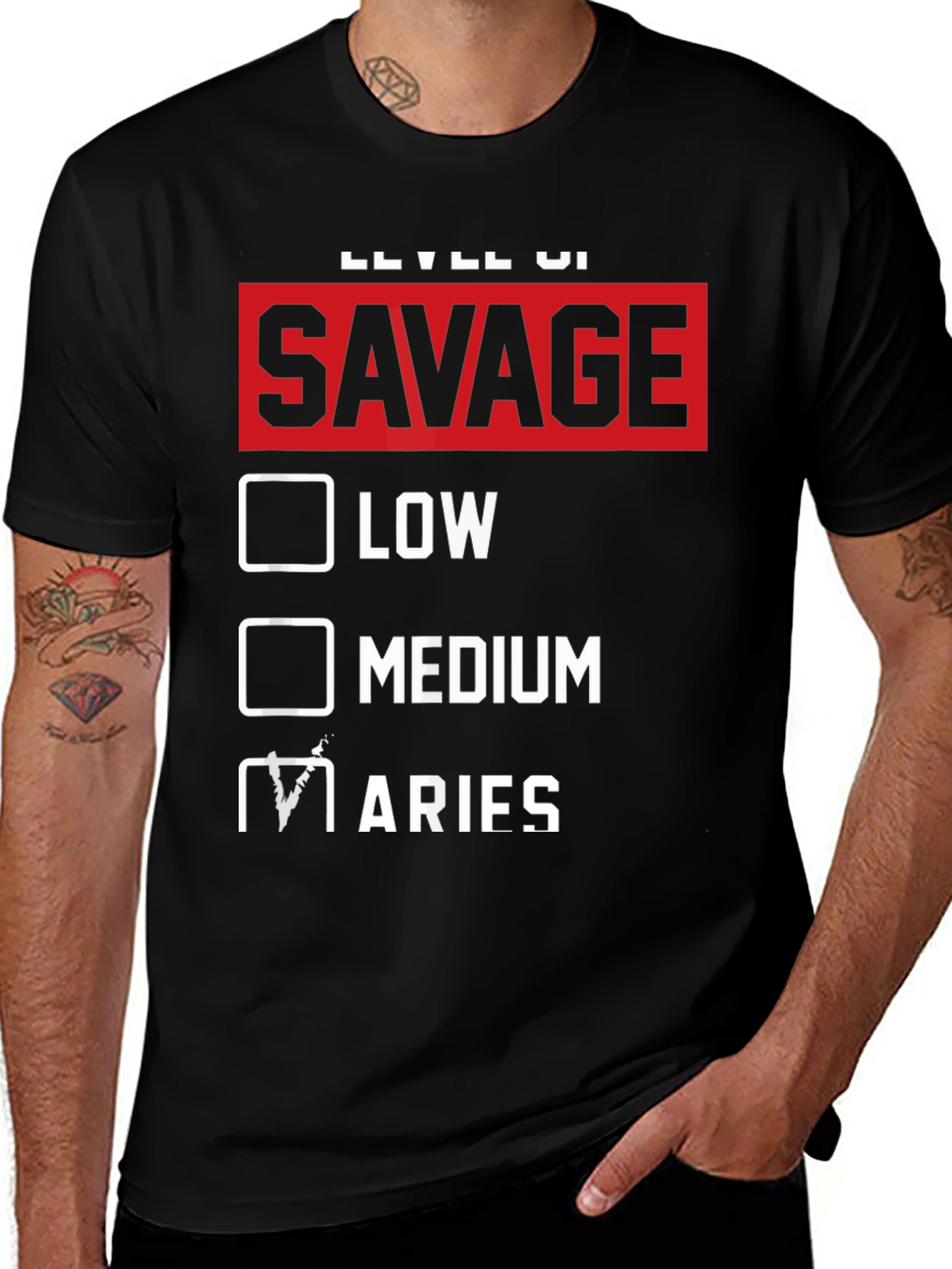 Savage Aries Zodiac T-Shirt
