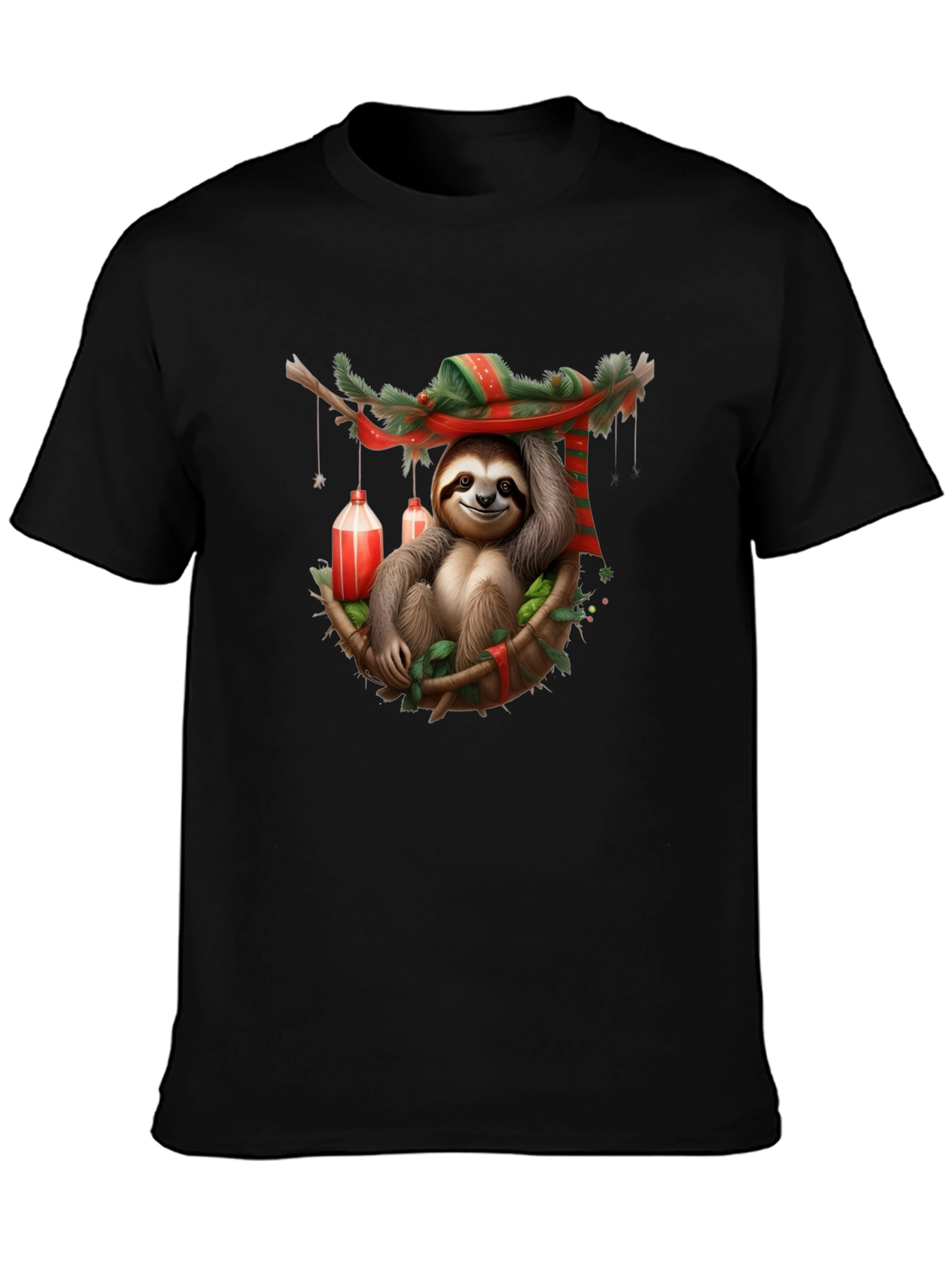 Festive Sloth T-Shirt - Holiday Style
